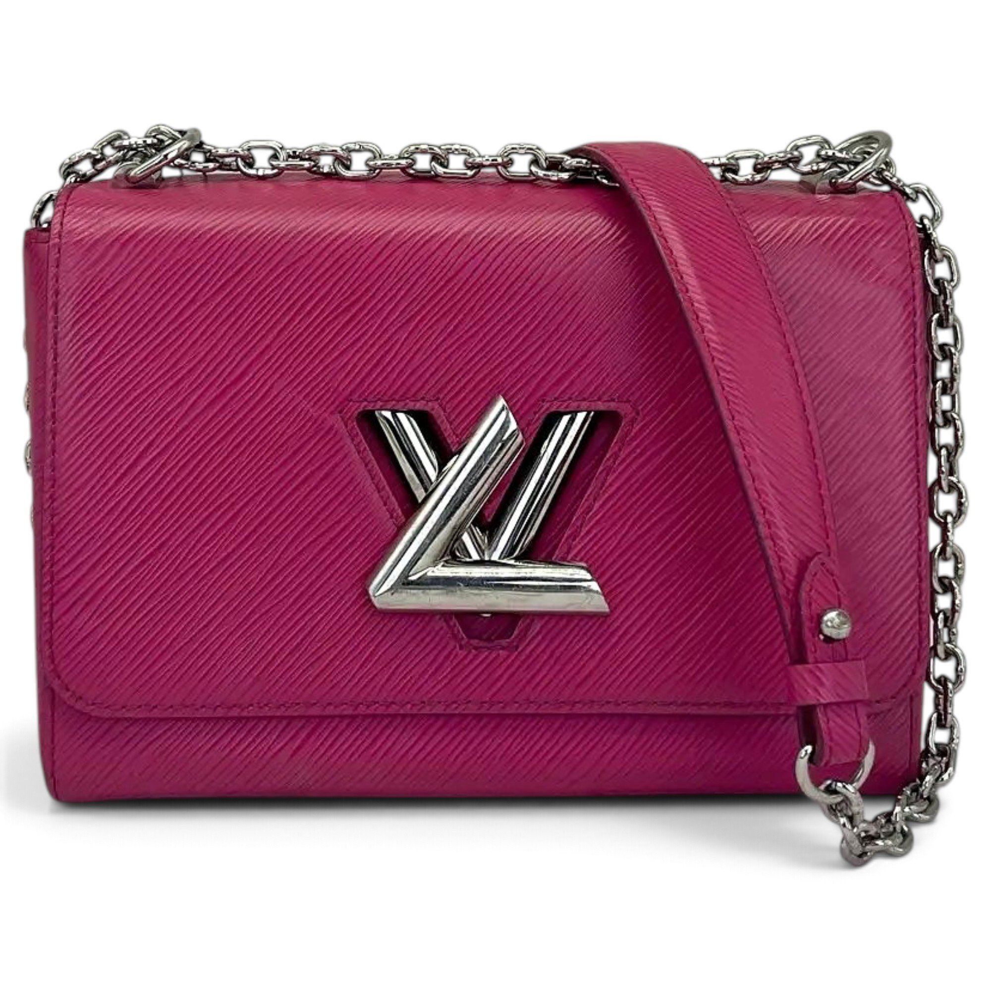 Twist leather handbag