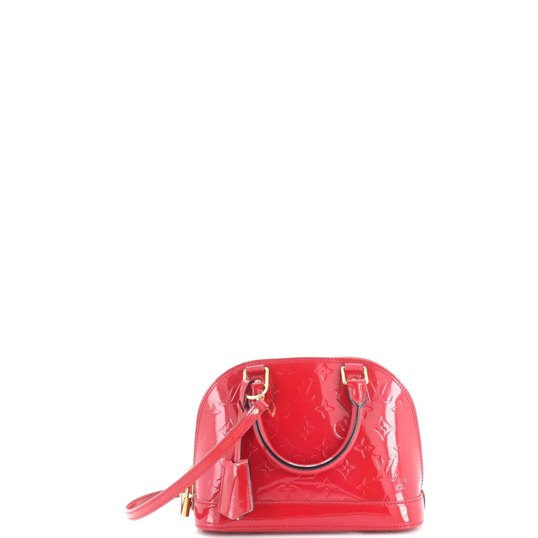Patent leather handbag