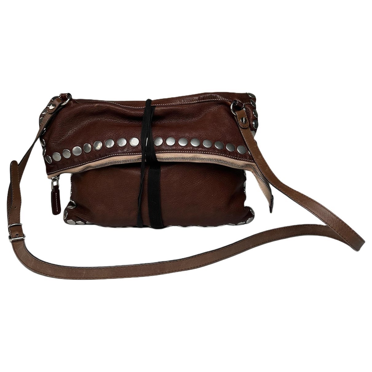 Trunk leather handbag