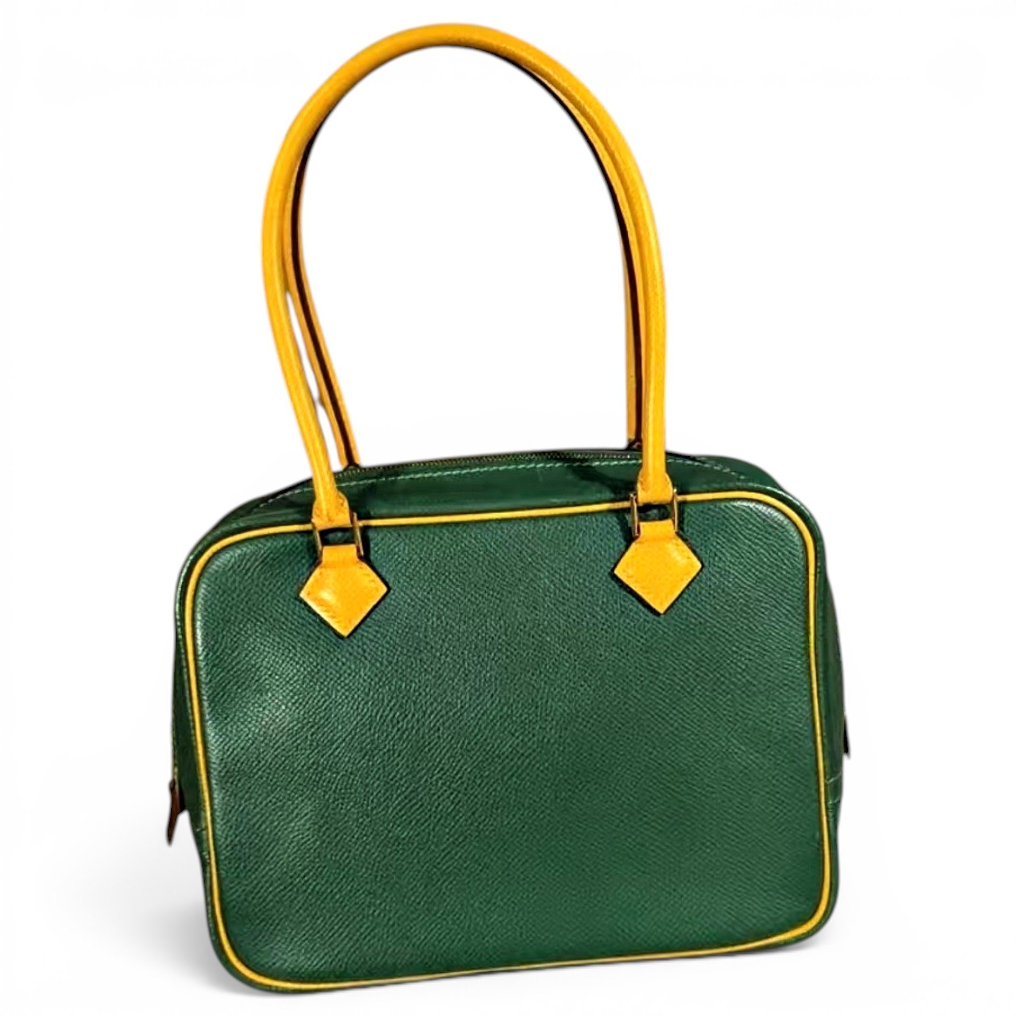 Plume leather handbag