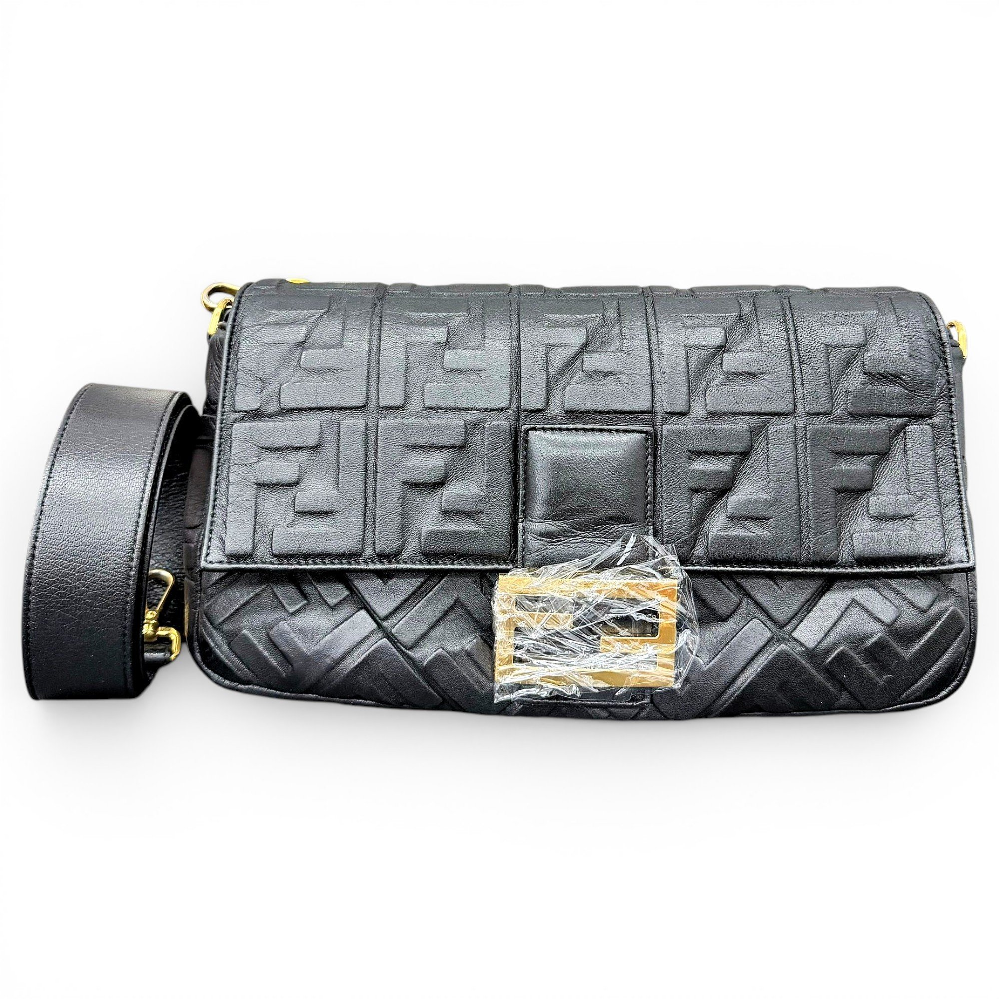 Baguette leather handbag