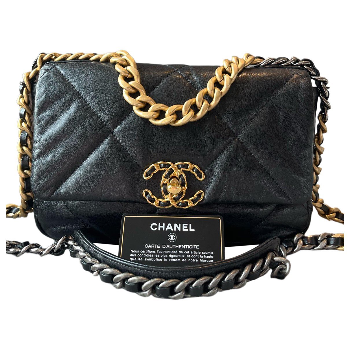 Chanel 19 leather handbag