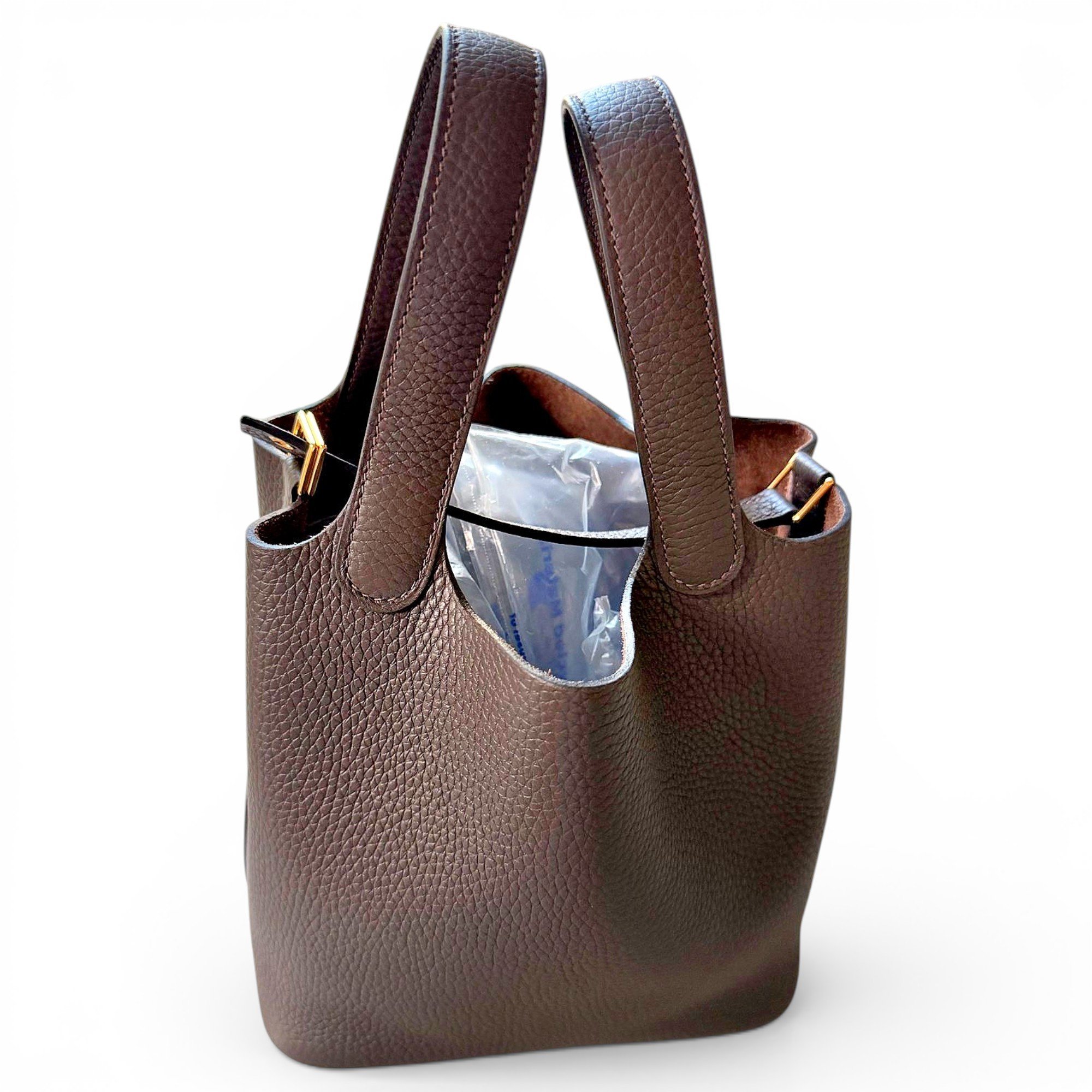 Picotin leather handbag