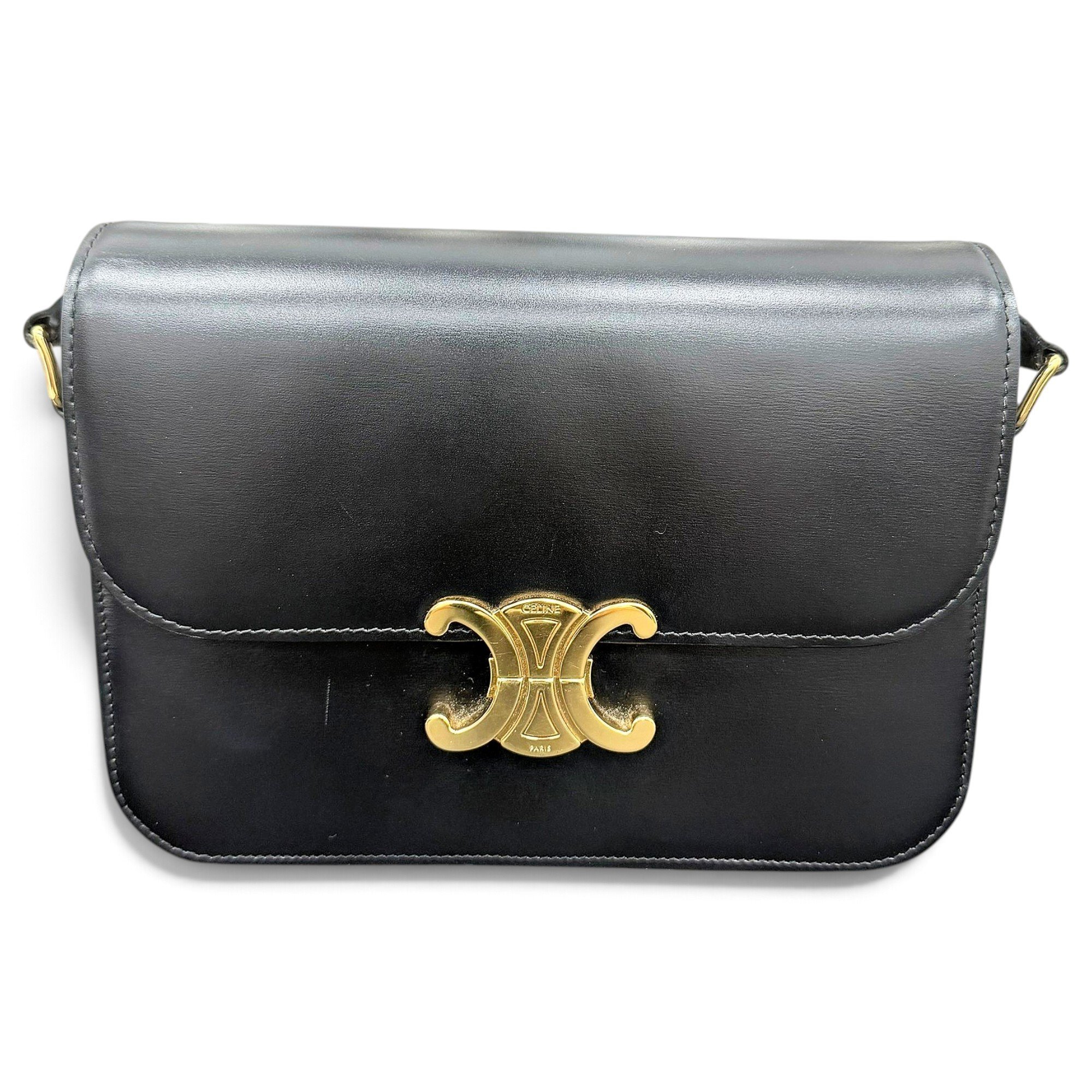 Triomphe leather handbag