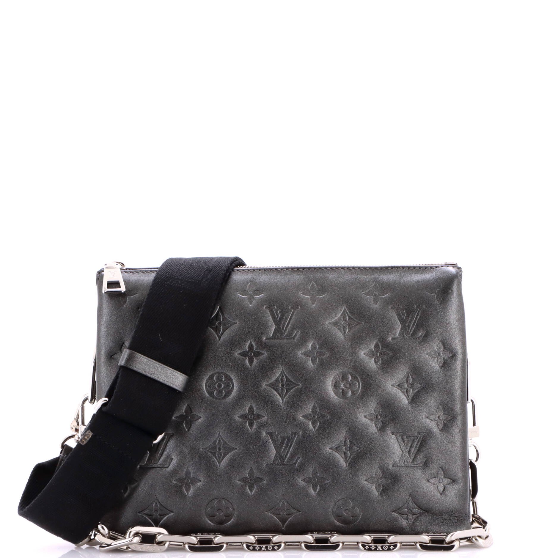 Coussin Bag Monogram Embossed Lambskin PM