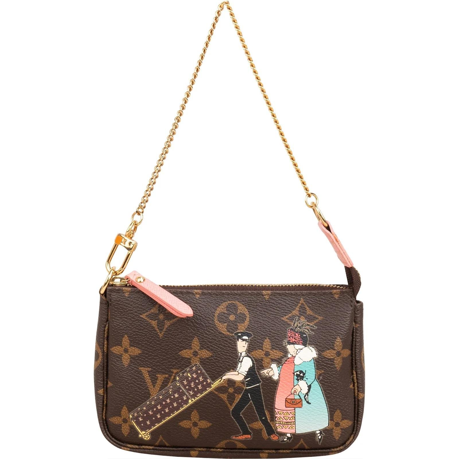 Pochette Accessoire leather handbag