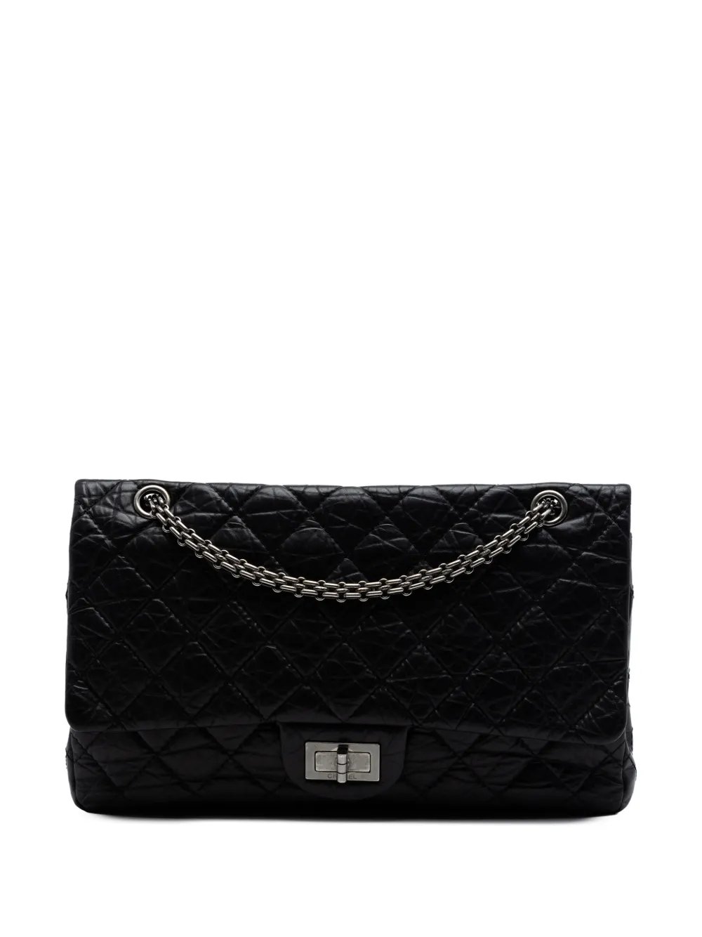 2010-2011 Quilted Aged Calfskin Reissue 2.55 Double Flap 227 shoulder bag