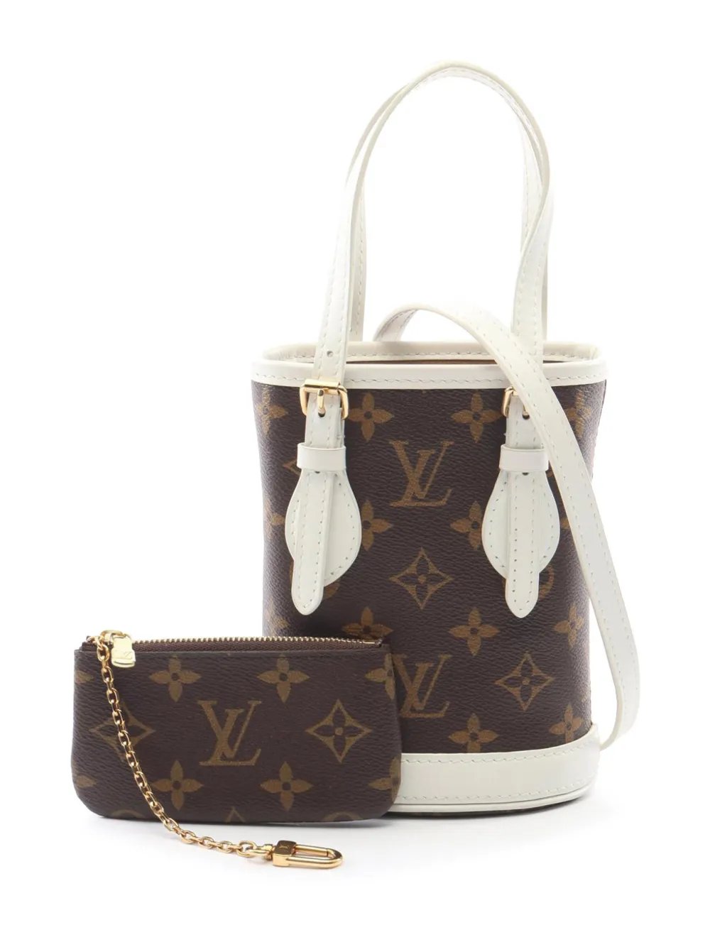 2000-2026 LV Match Monogram Nano Bucket satchel