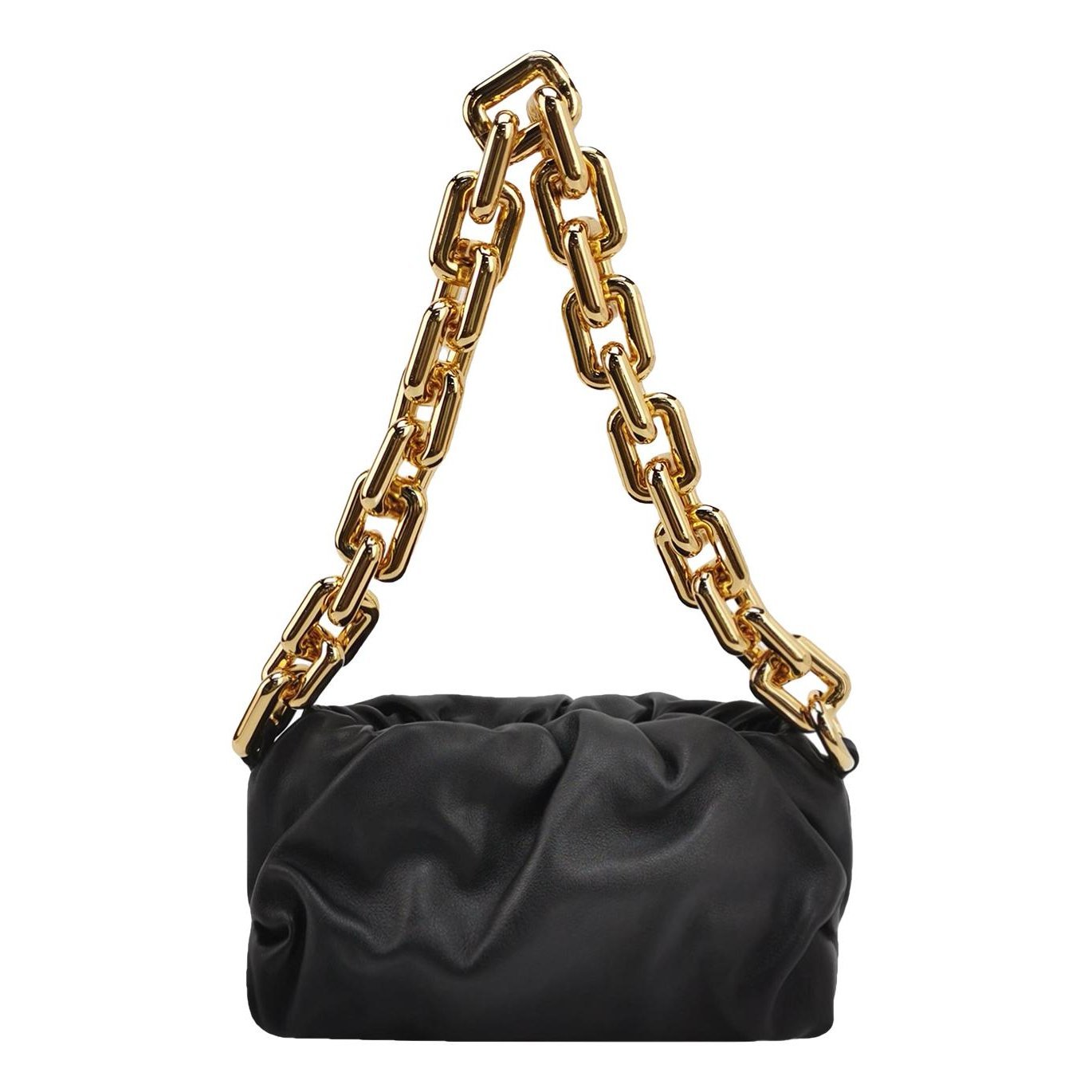 Pouch leather handbag