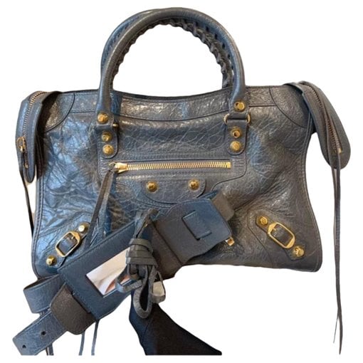 Classic Metalic leather handbag