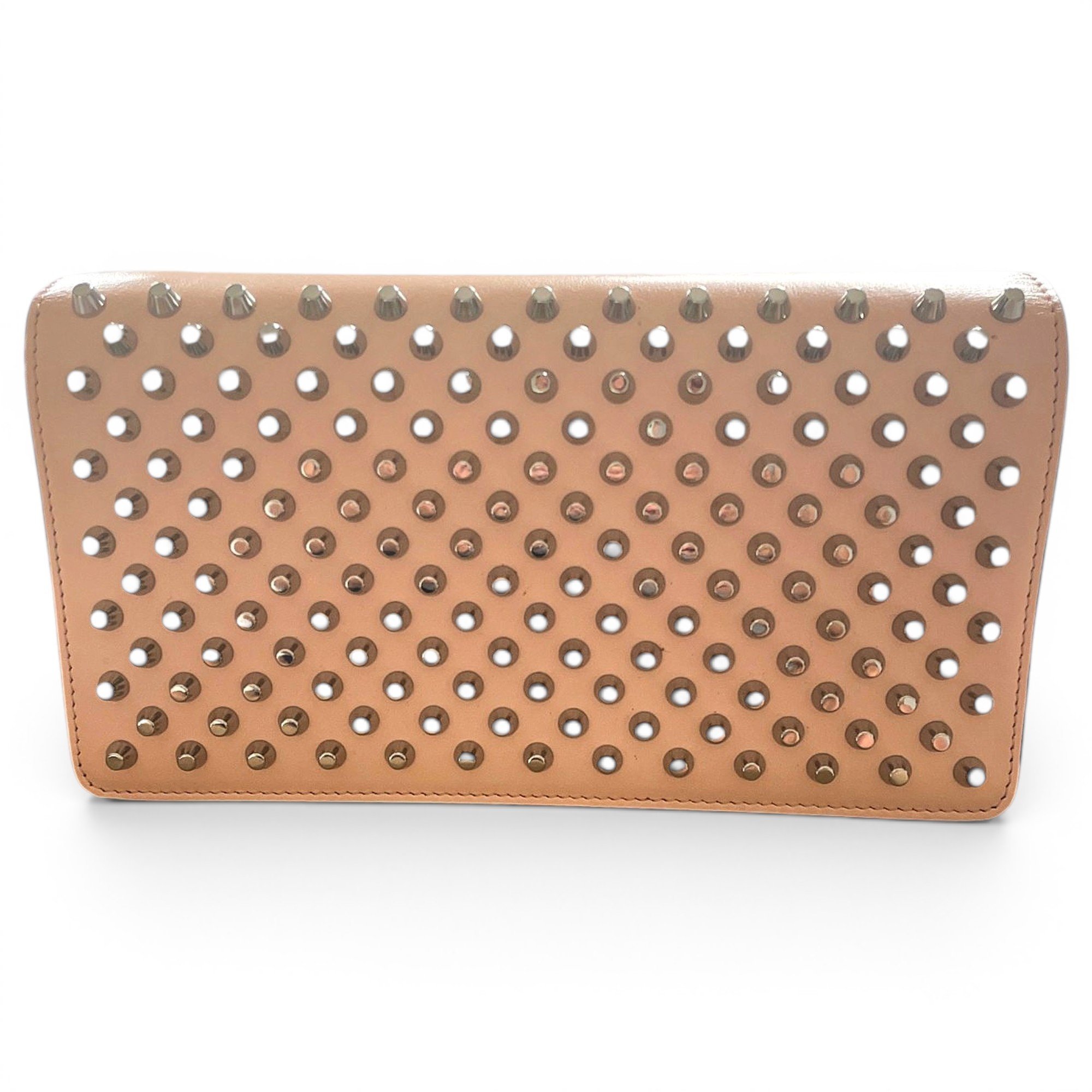 Leather clutch bag