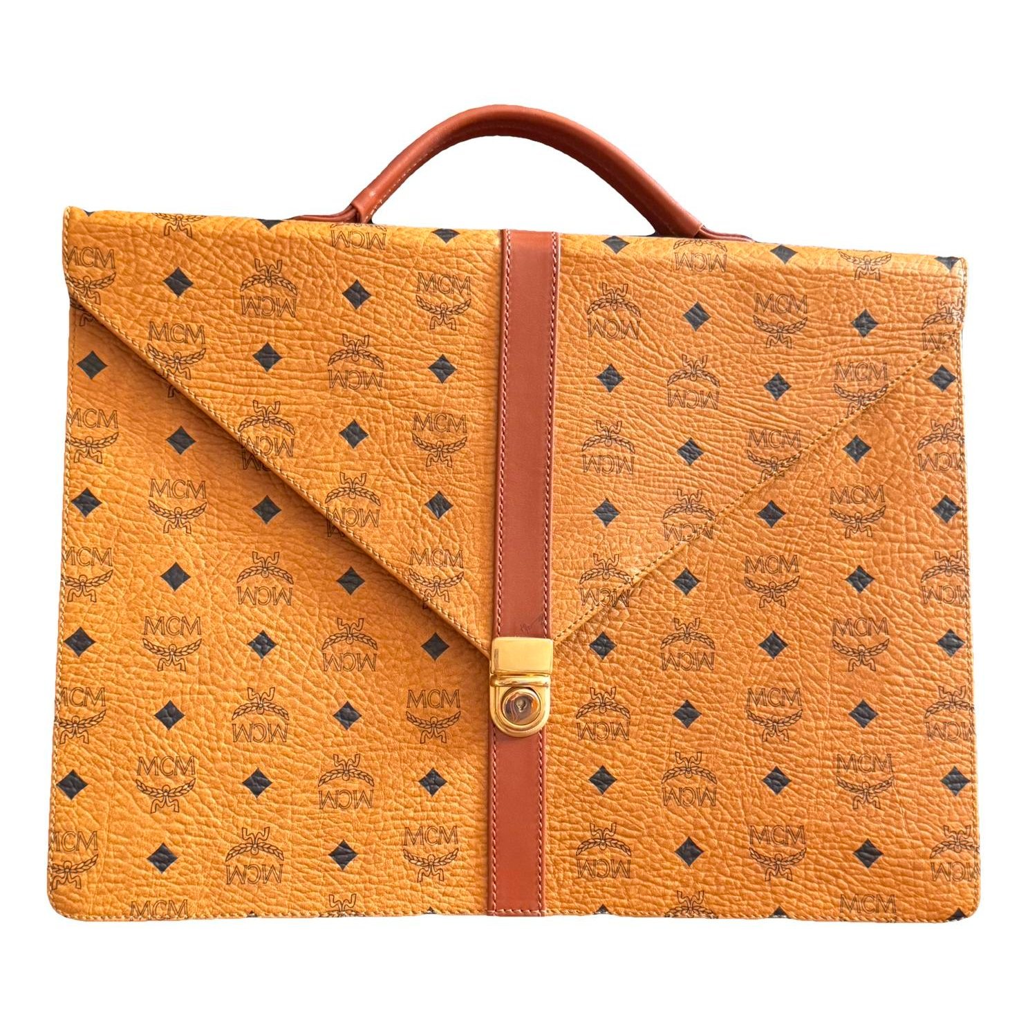 Leather clutch bag