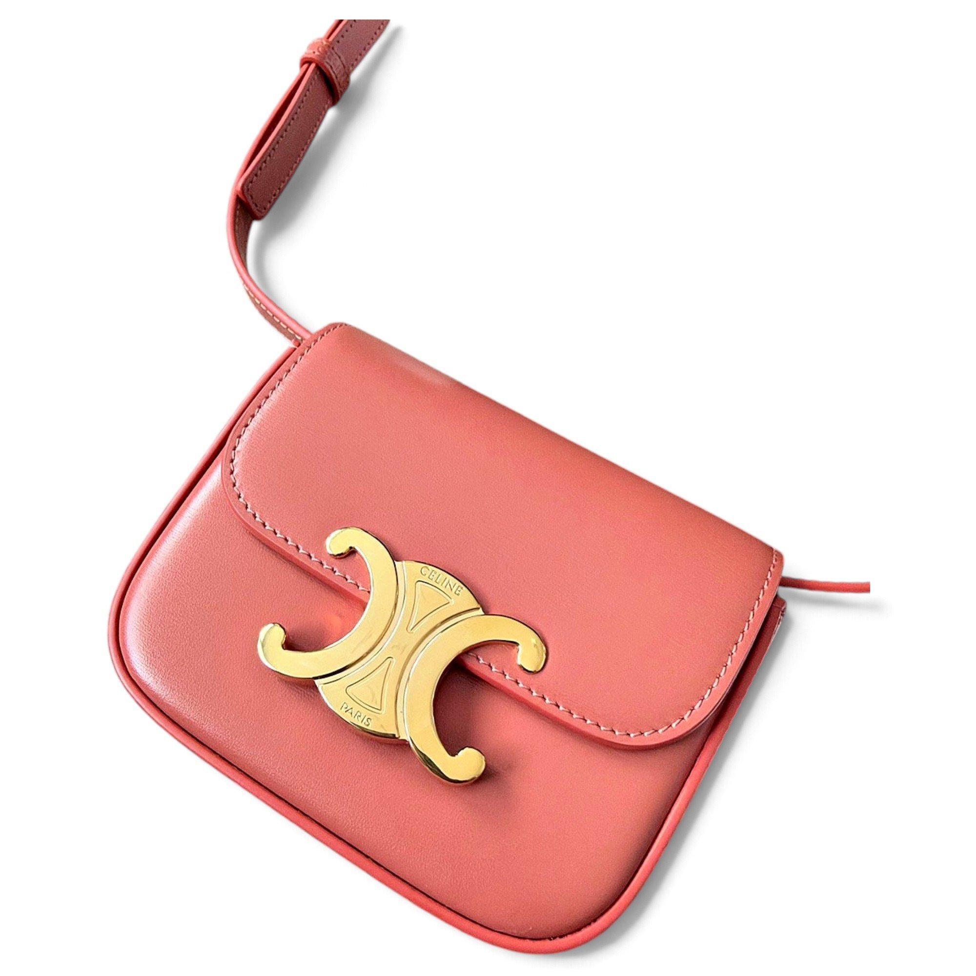 Triomphe leather crossbody bag