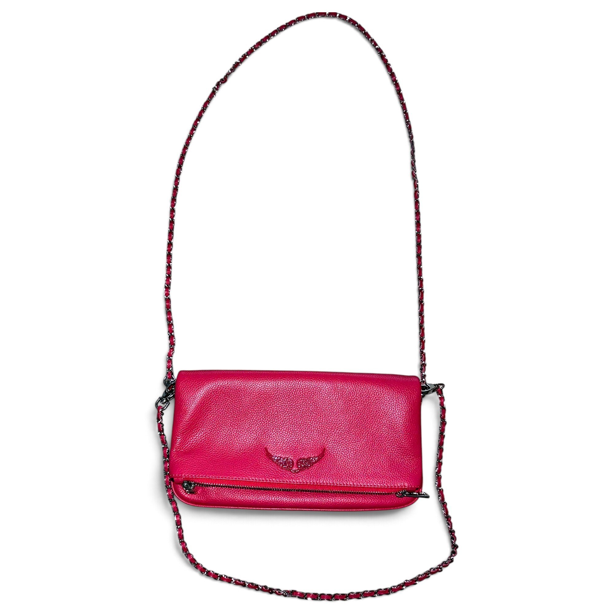 Rock leather crossbody bag