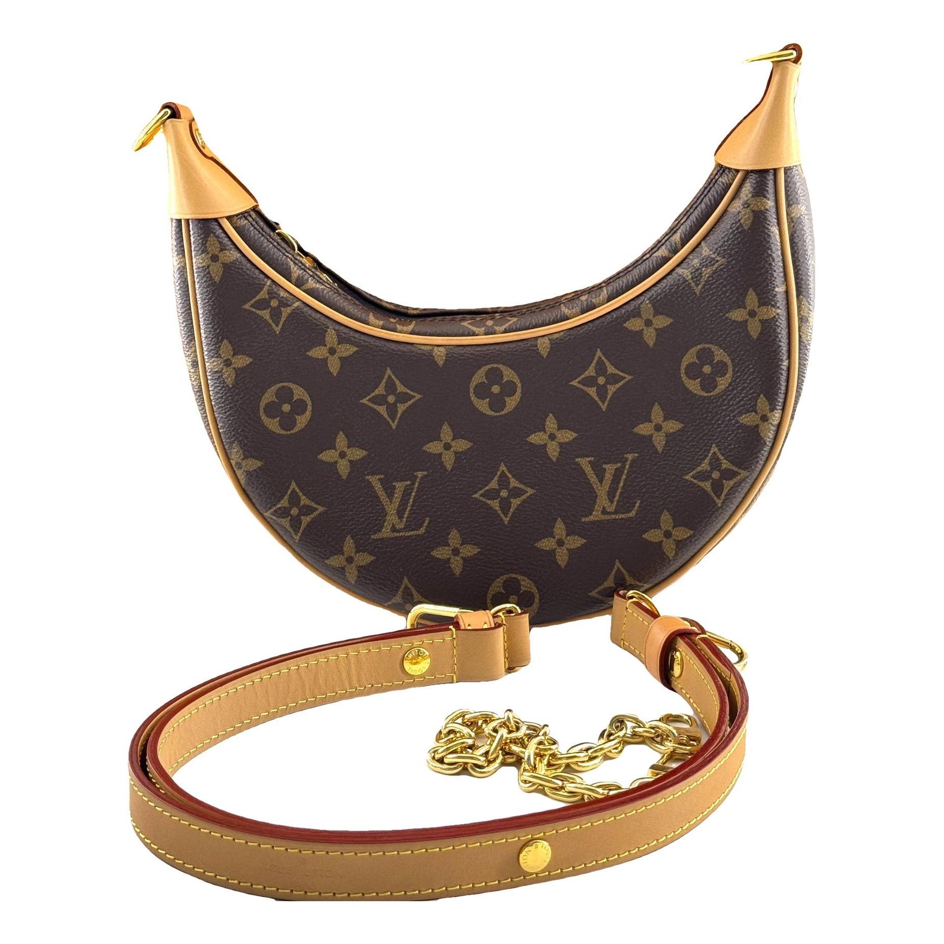 Loop leather handbag