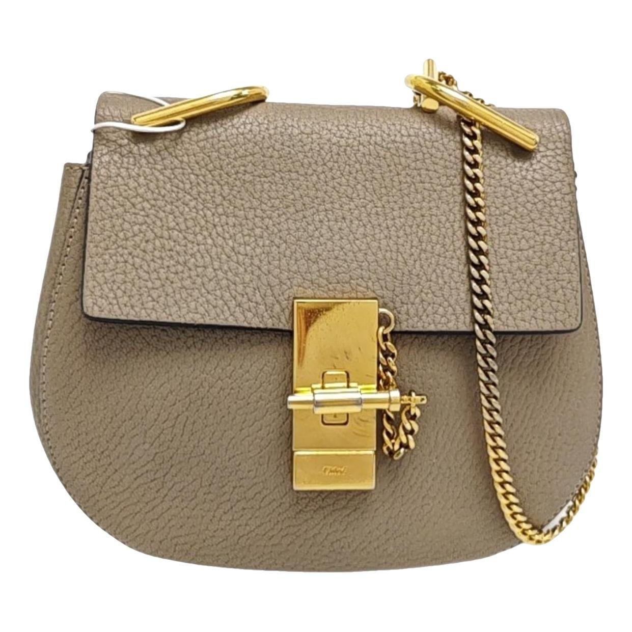Drew leather handbag