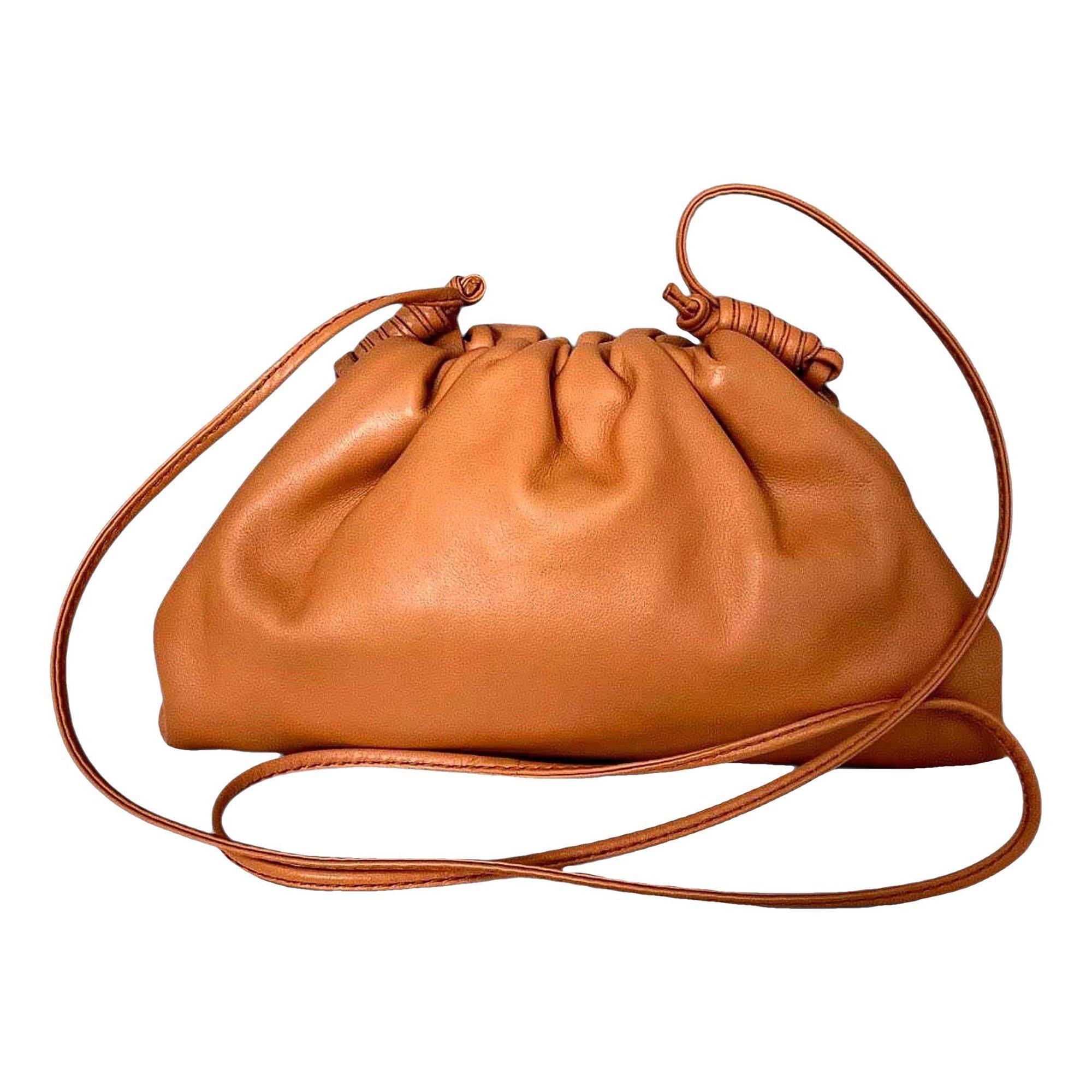 Pouch leather handbag