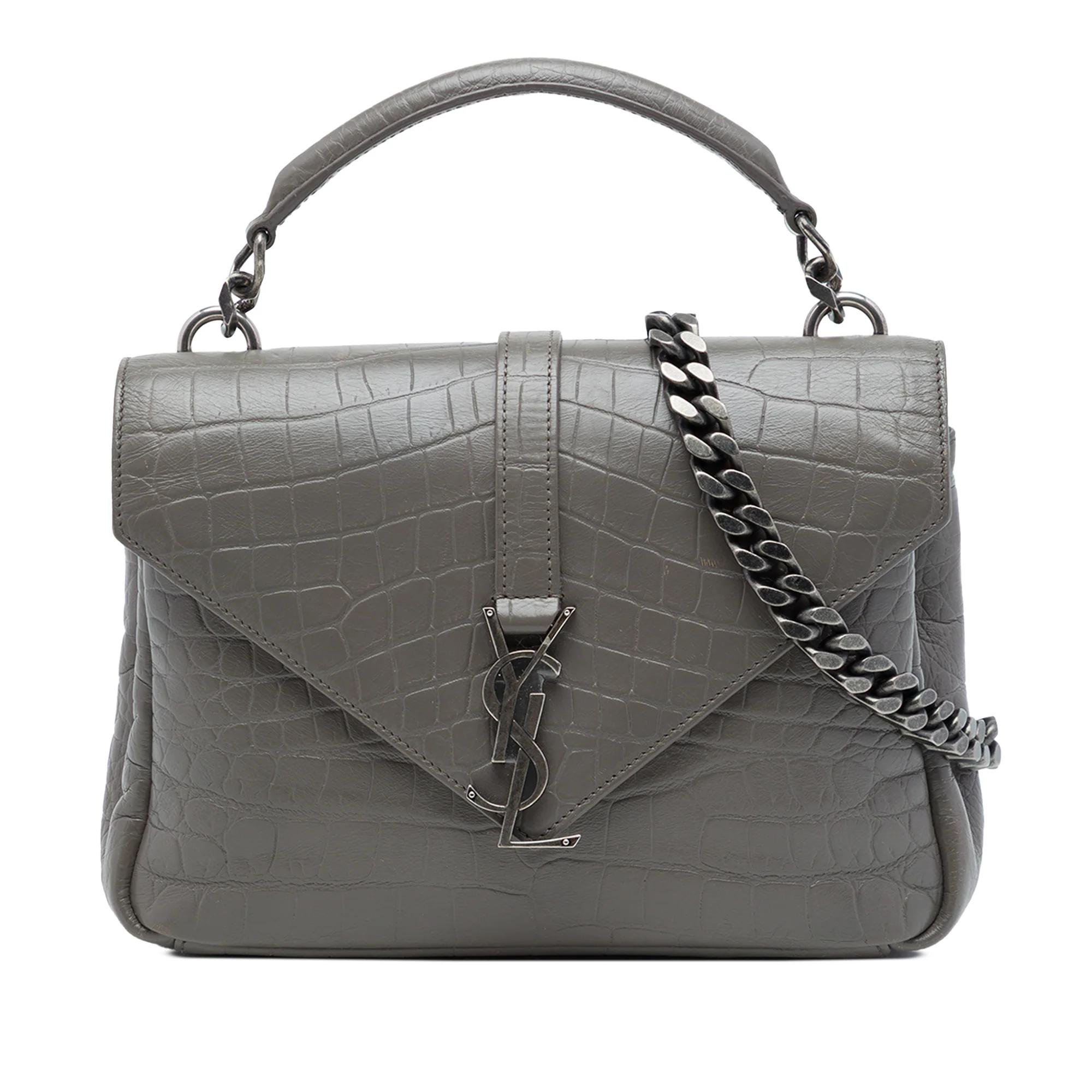 Collége monogramme pony-style calfskin handbag