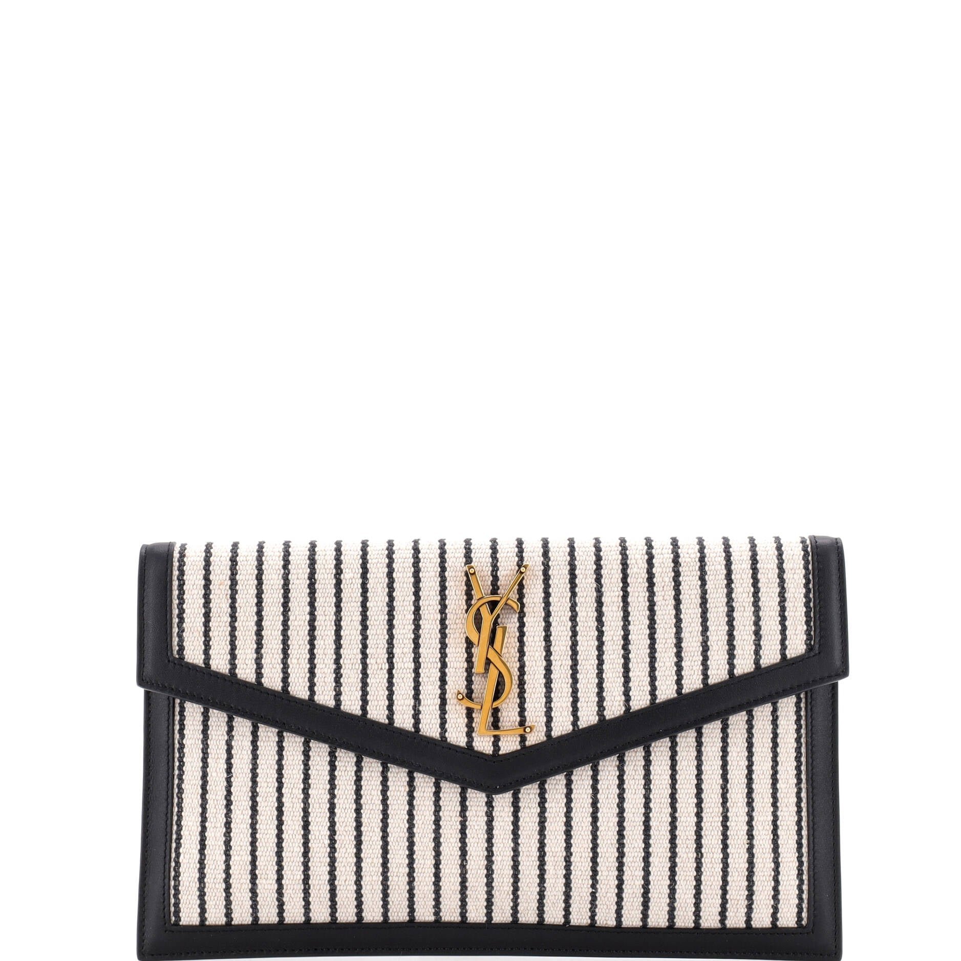 Uptown Pouch Striped Canvas