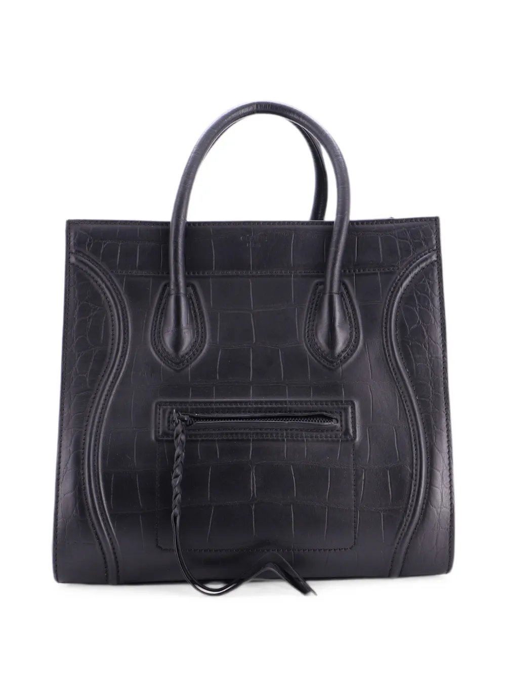 Phantom Bag Crocodile Embossed Leather Medium tote bag