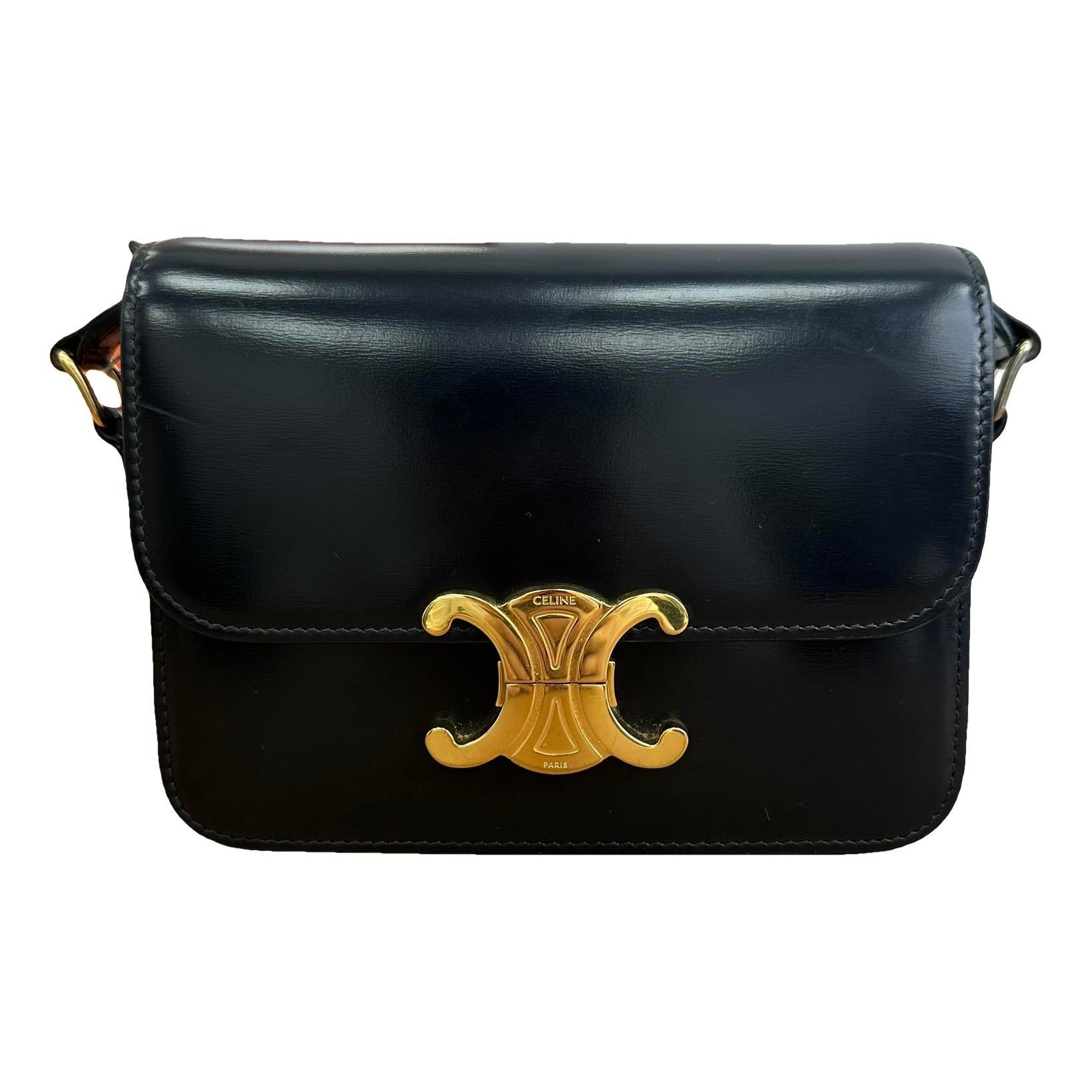 Triomphe leather handbag
