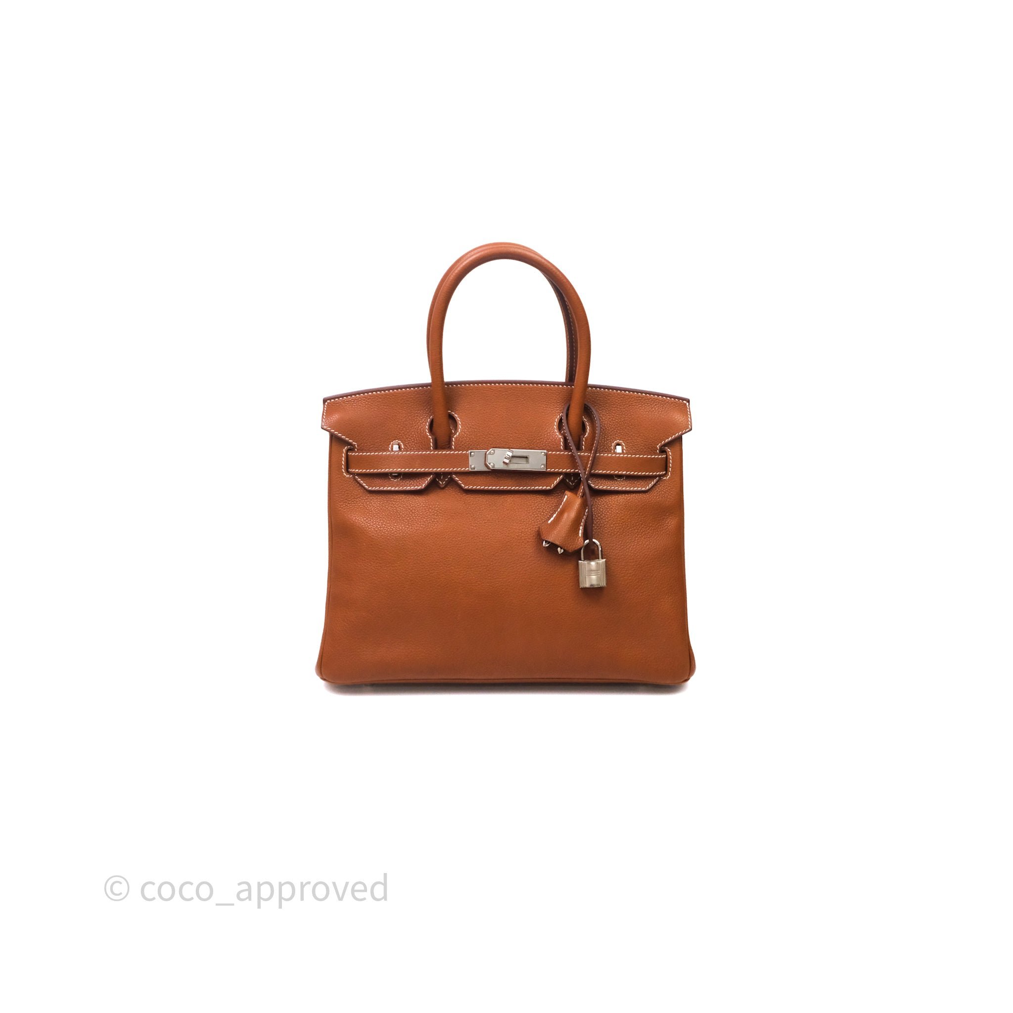 Hermès Birkin 30 Fauve 34 Barenia Palladium Hardware