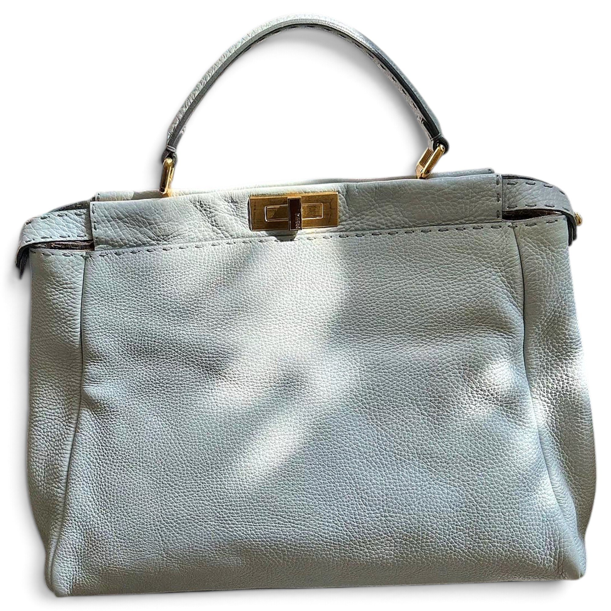 Peekaboo leather handbag
