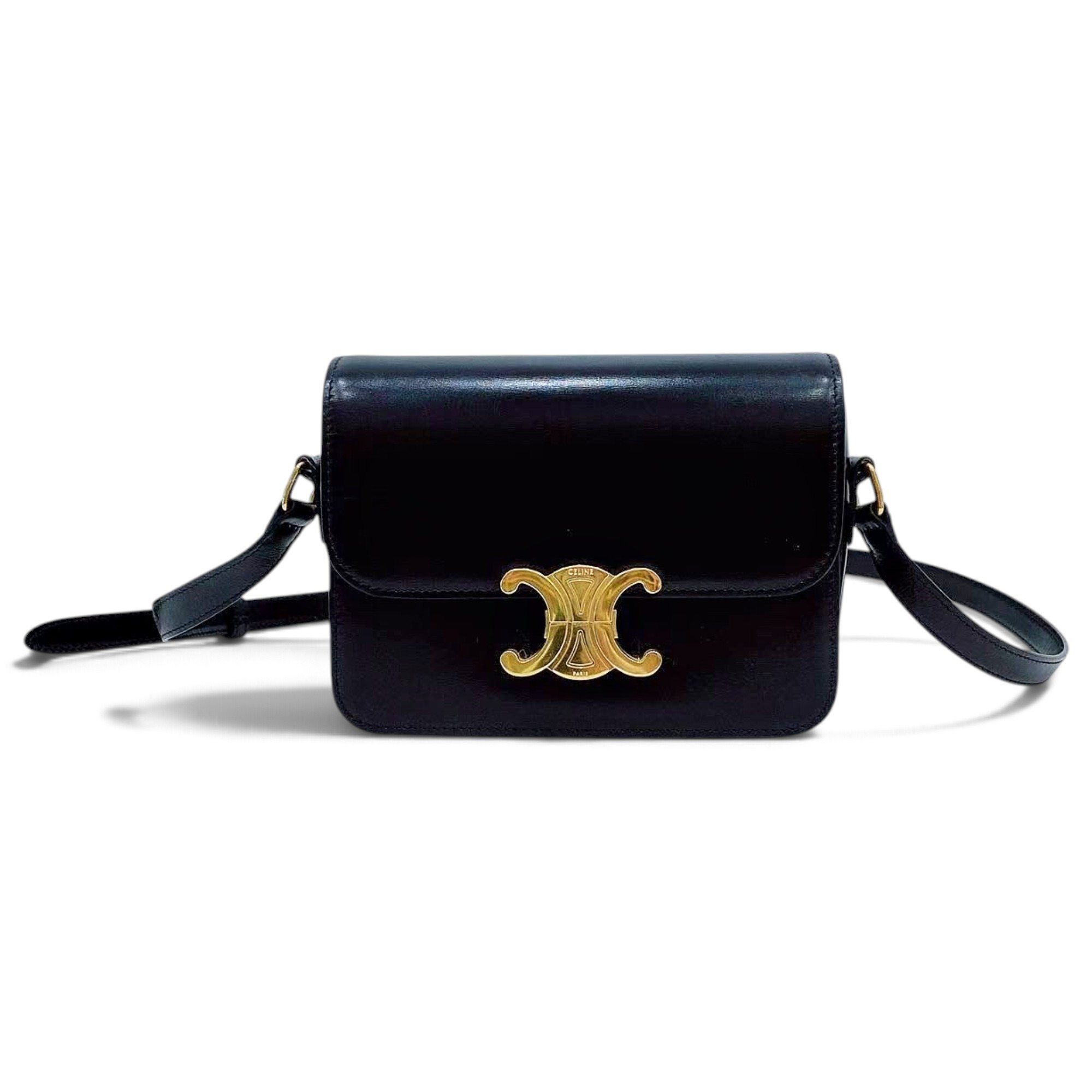 Triomphe leather handbag