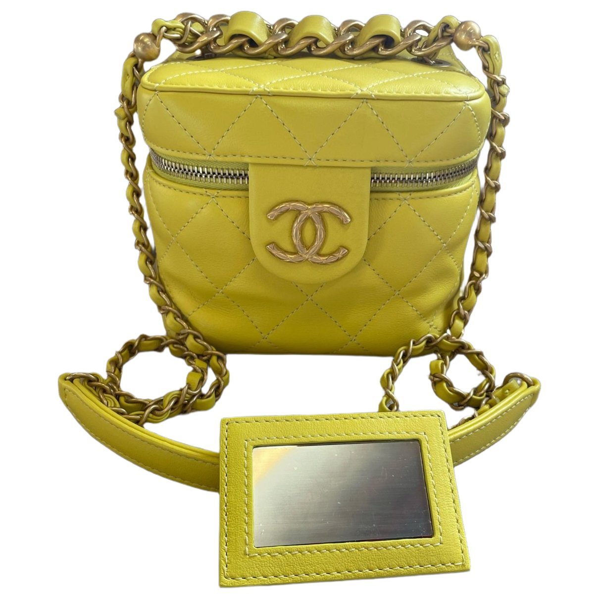 Trendy CC Vanity leather handbag