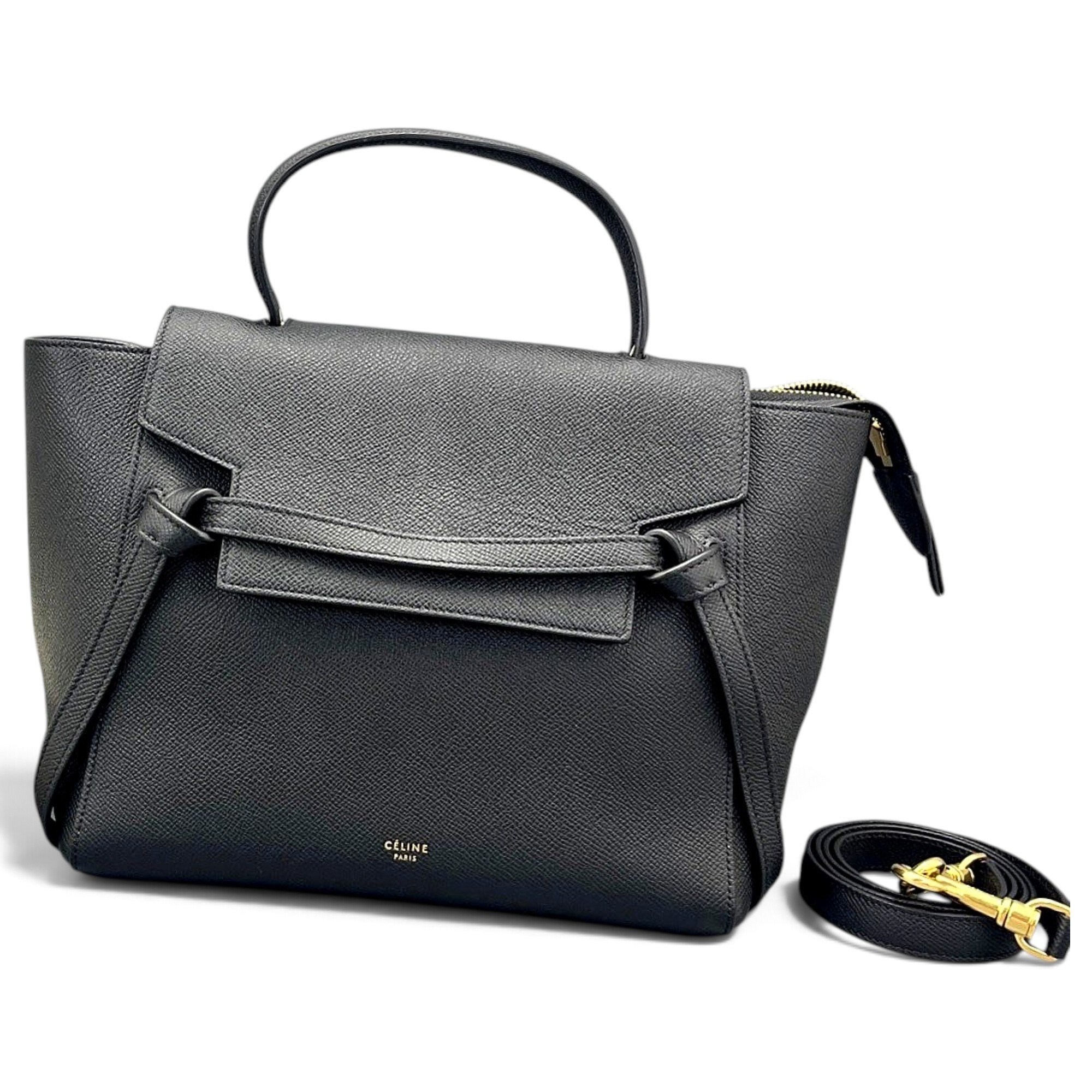 Belt leather handbag