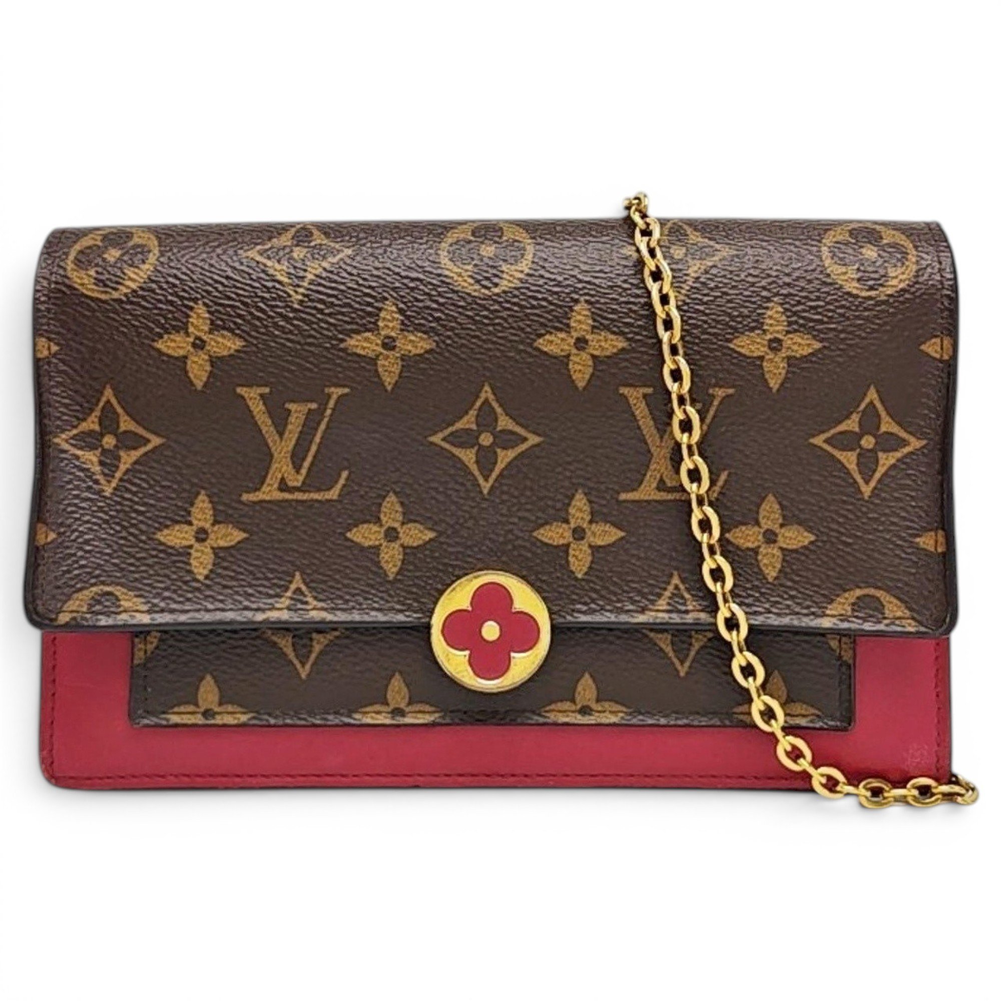 Chaîne Flore leather handbag