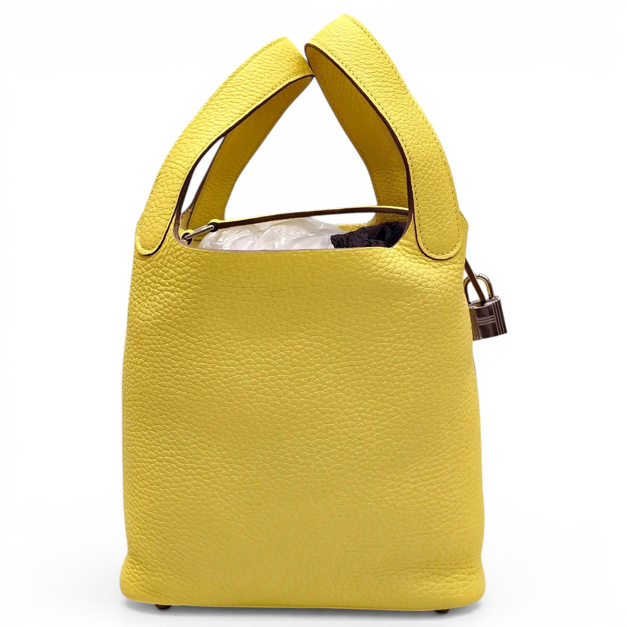 Hermes Picotin 18 Handbag Jaune Citron
