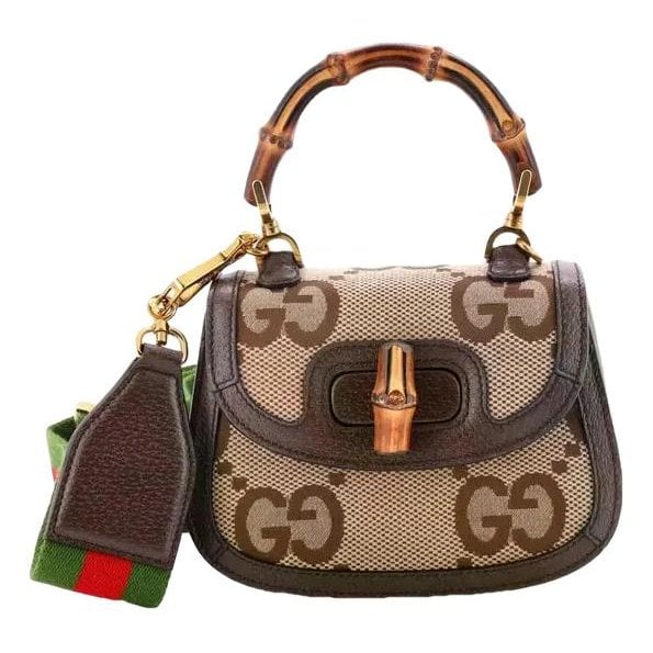 Patent leather handbag