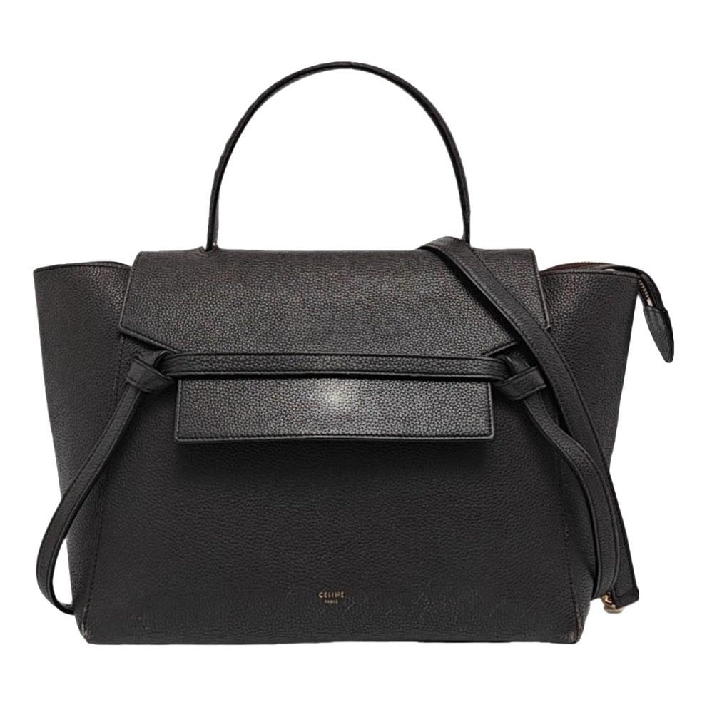 Belt leather handbag