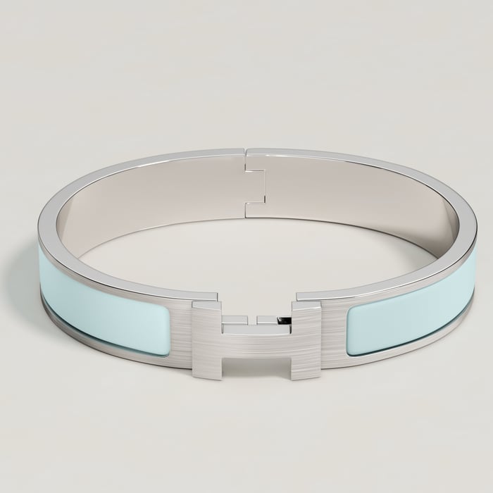 Bleu Glacier Mat Clic Hh Bracelet