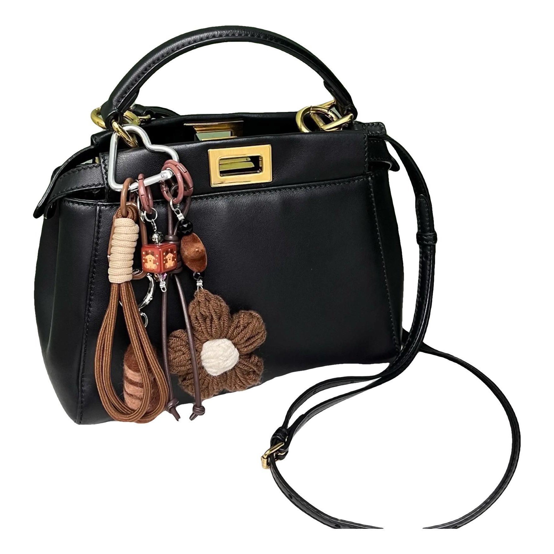 Peekaboo leather handbag