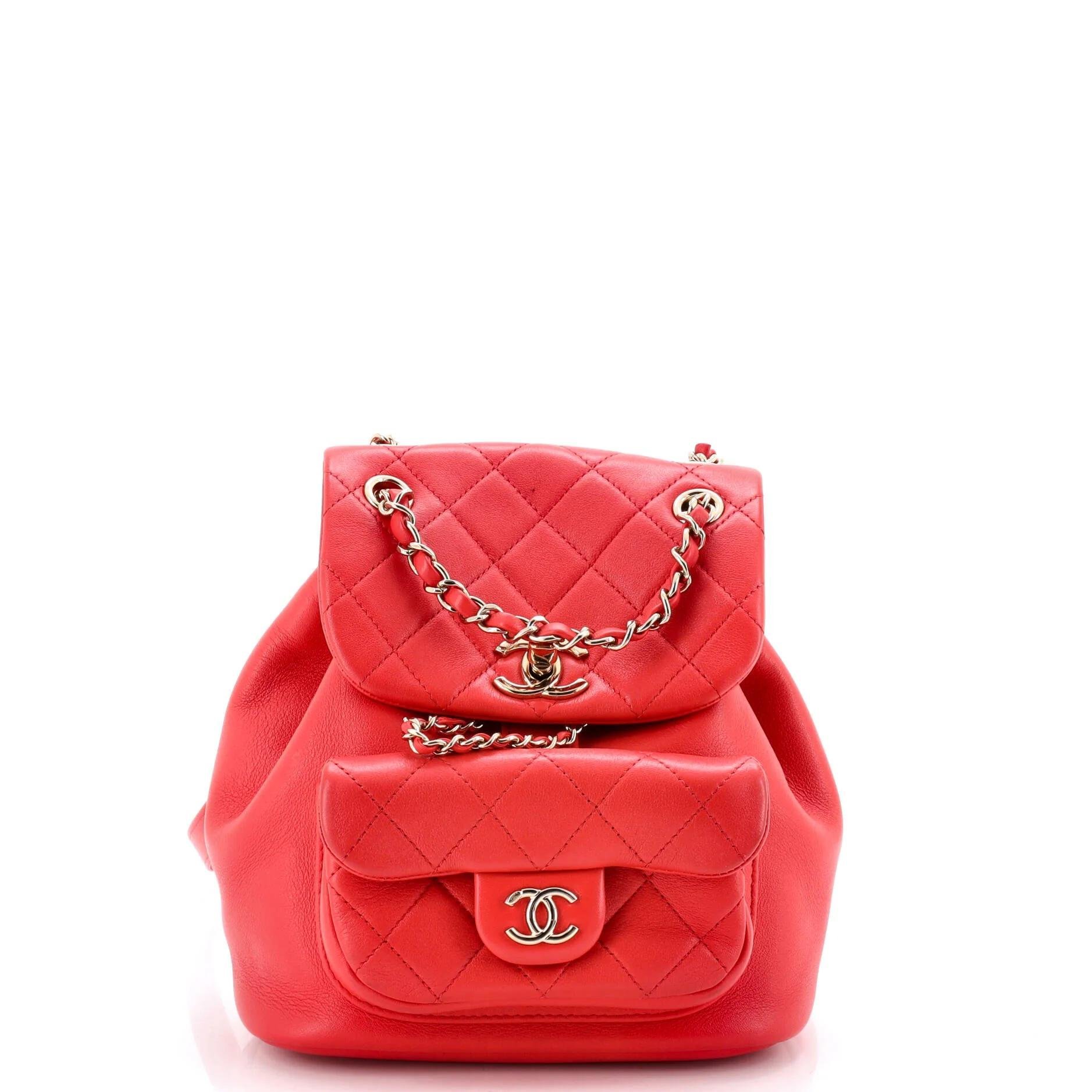 Leather backpack
