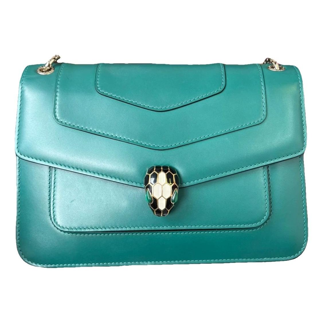 Serpenti leather handbag