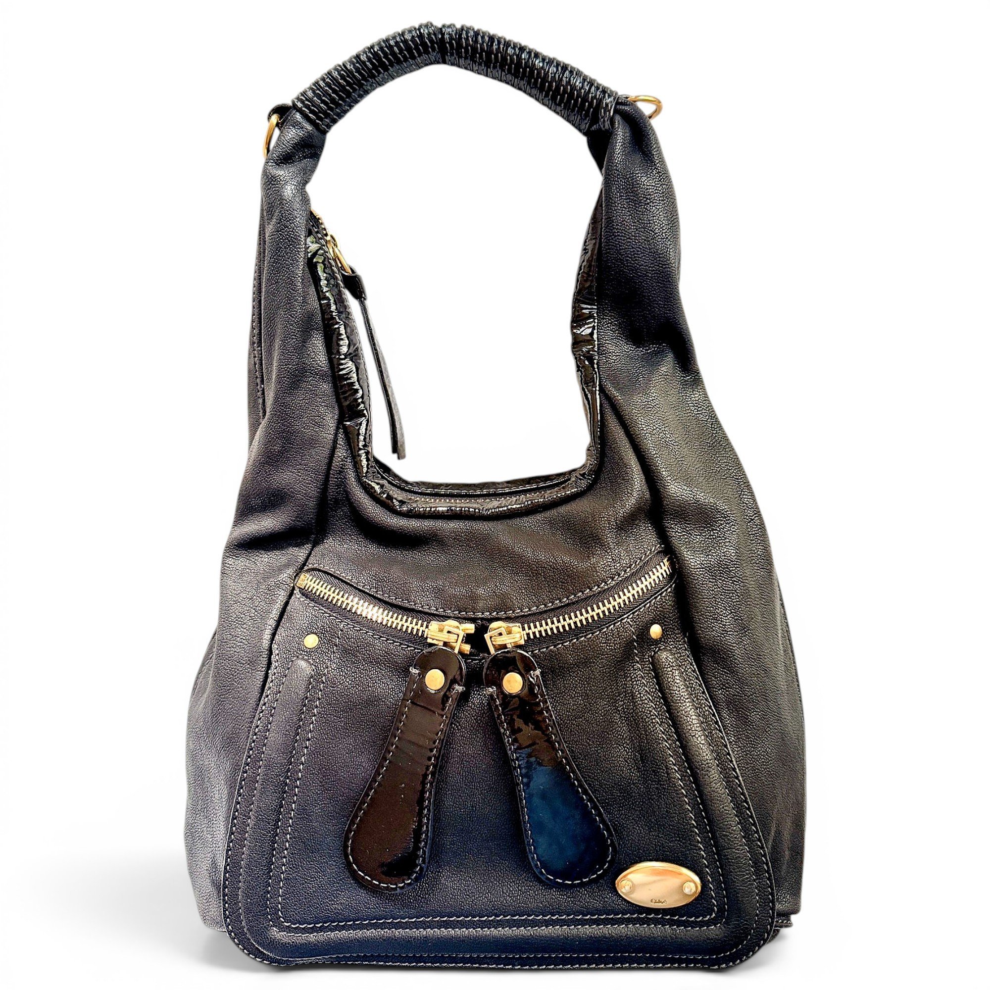 Bay leather handbag