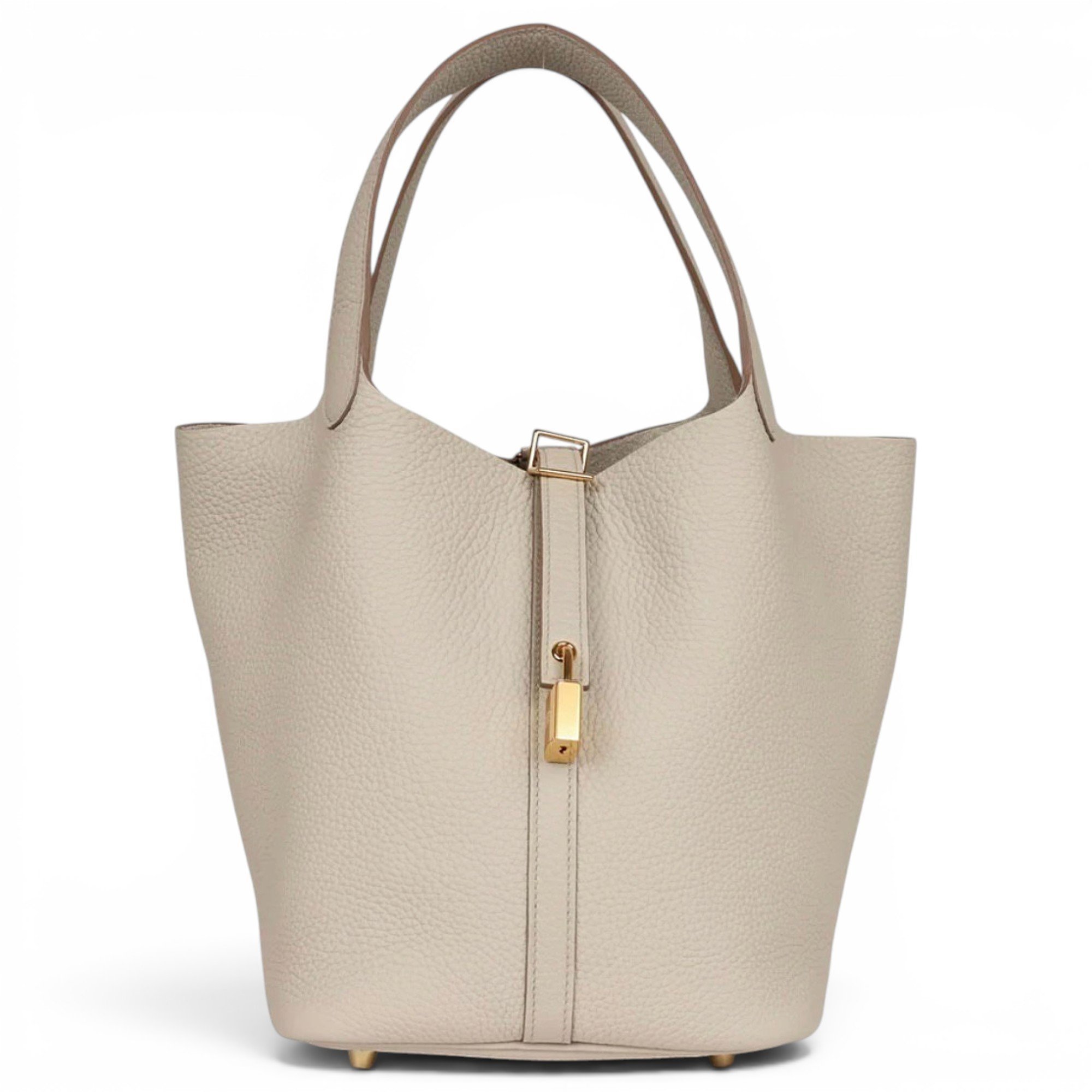 Picotin leather tote