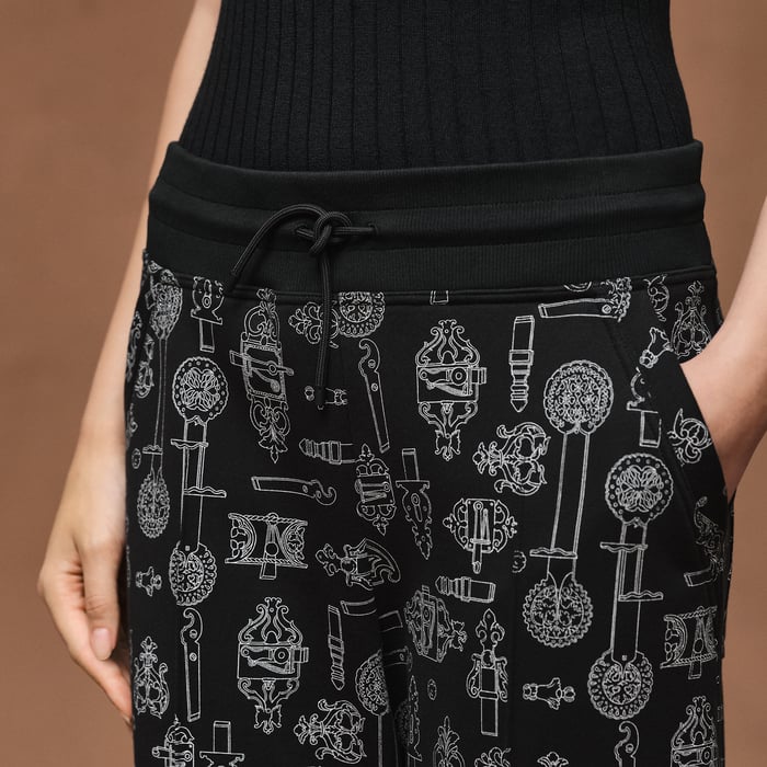 Noir "Ferronnerie Remix" Wide Pants
