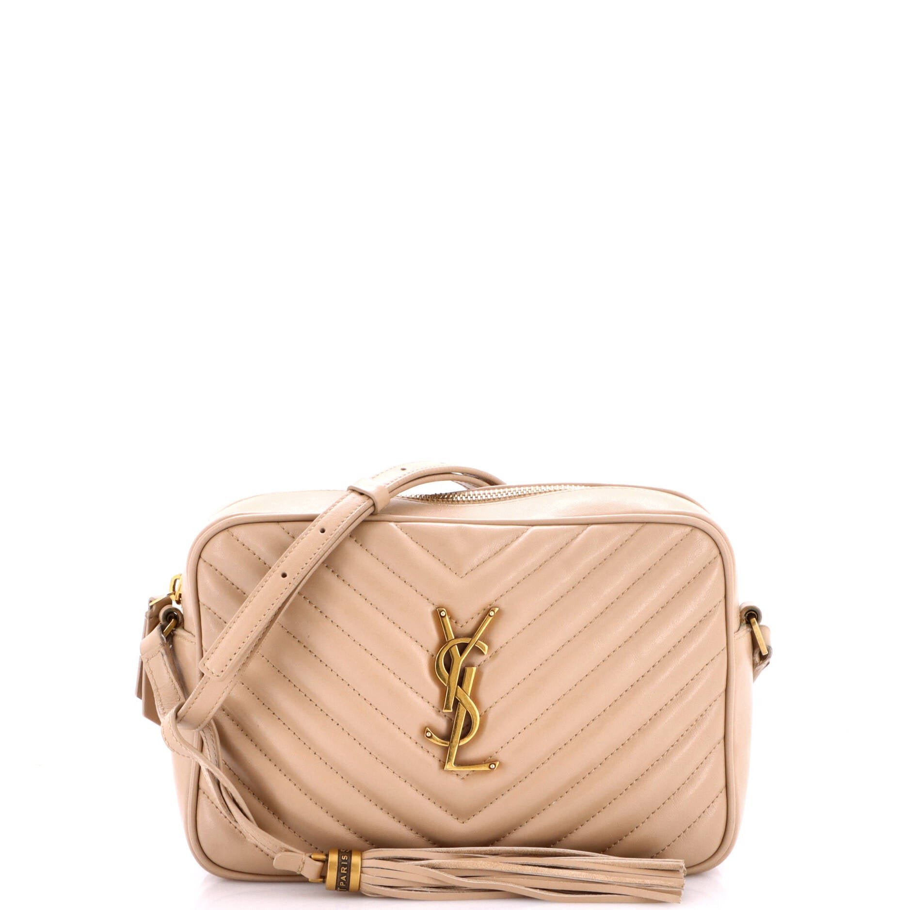 Lou Camera Bag Matelasse Chevron Leather Small