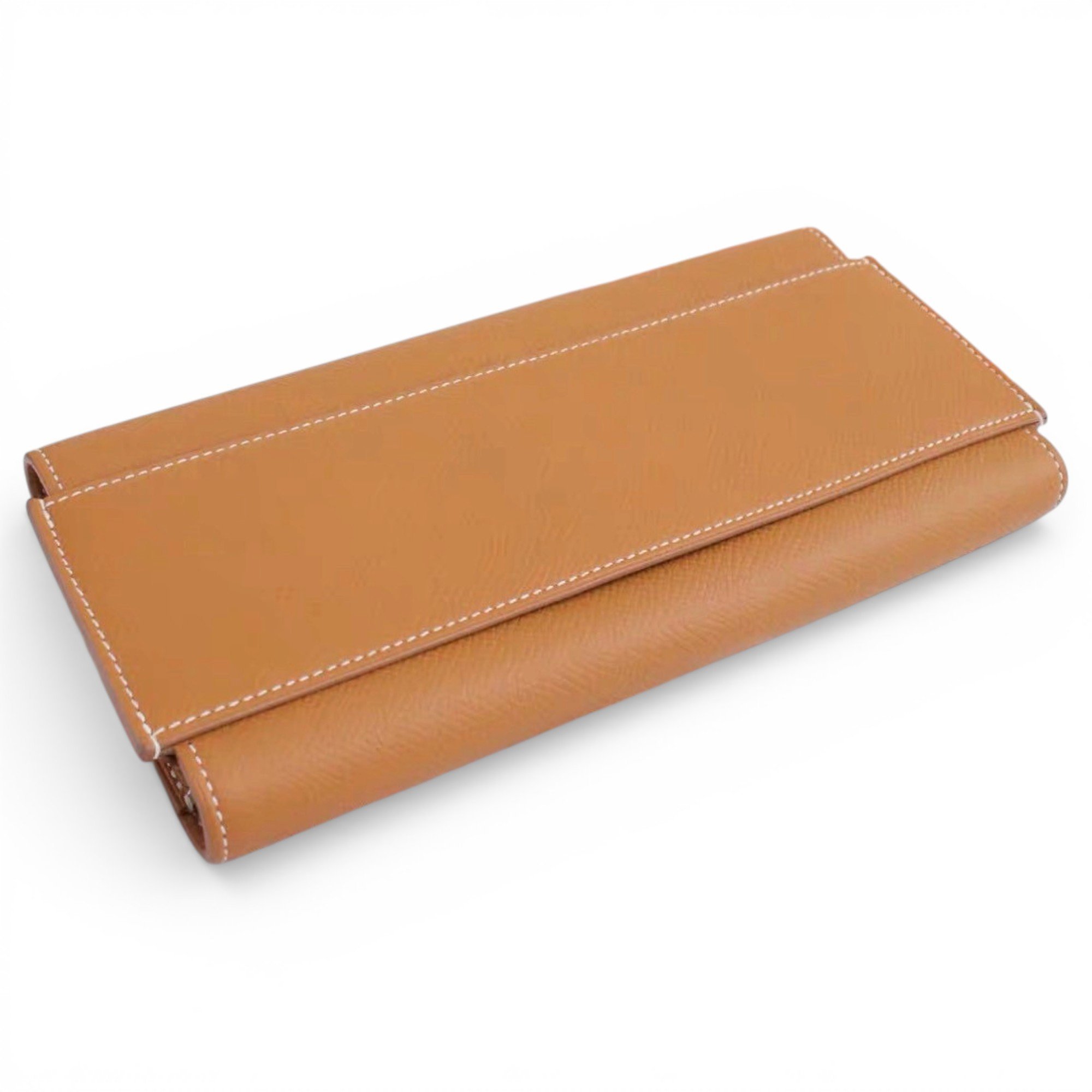 Leather clutch bag
