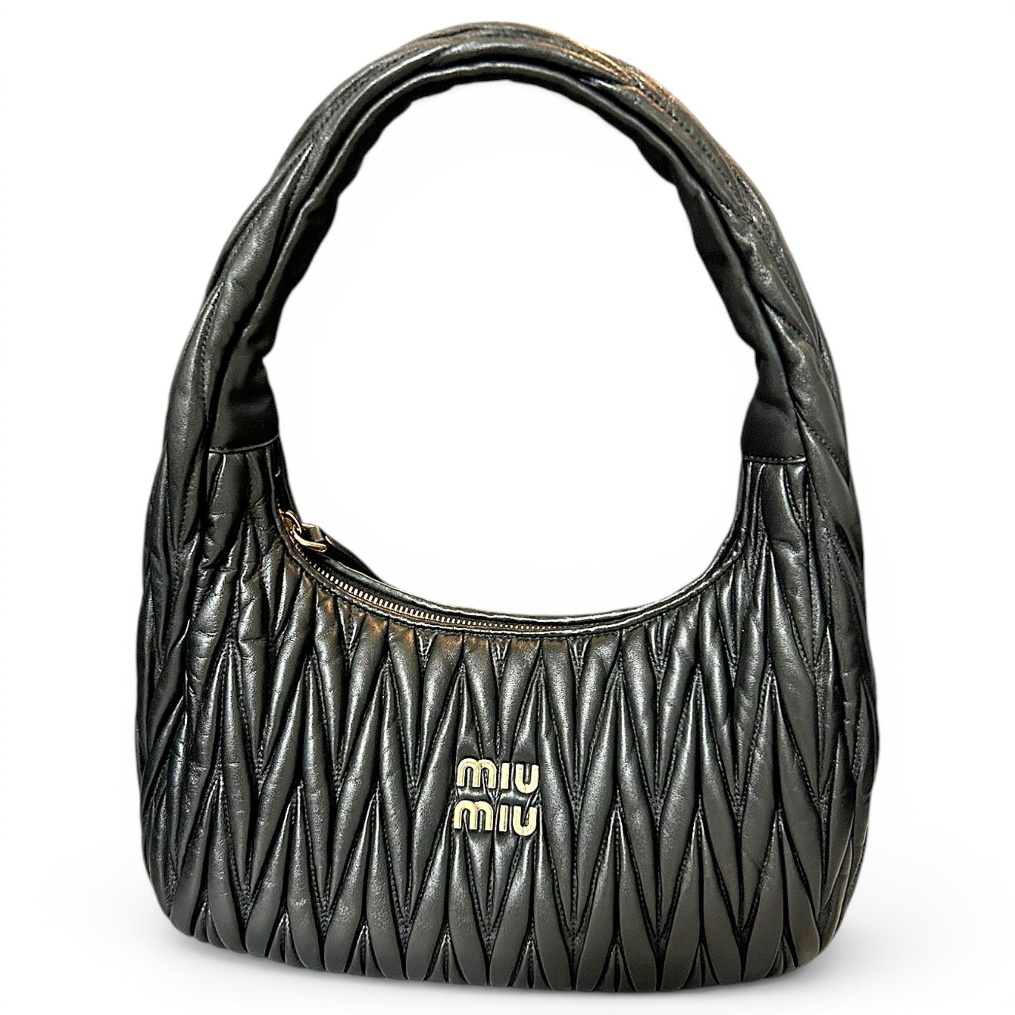 Miu Wander leather handbag