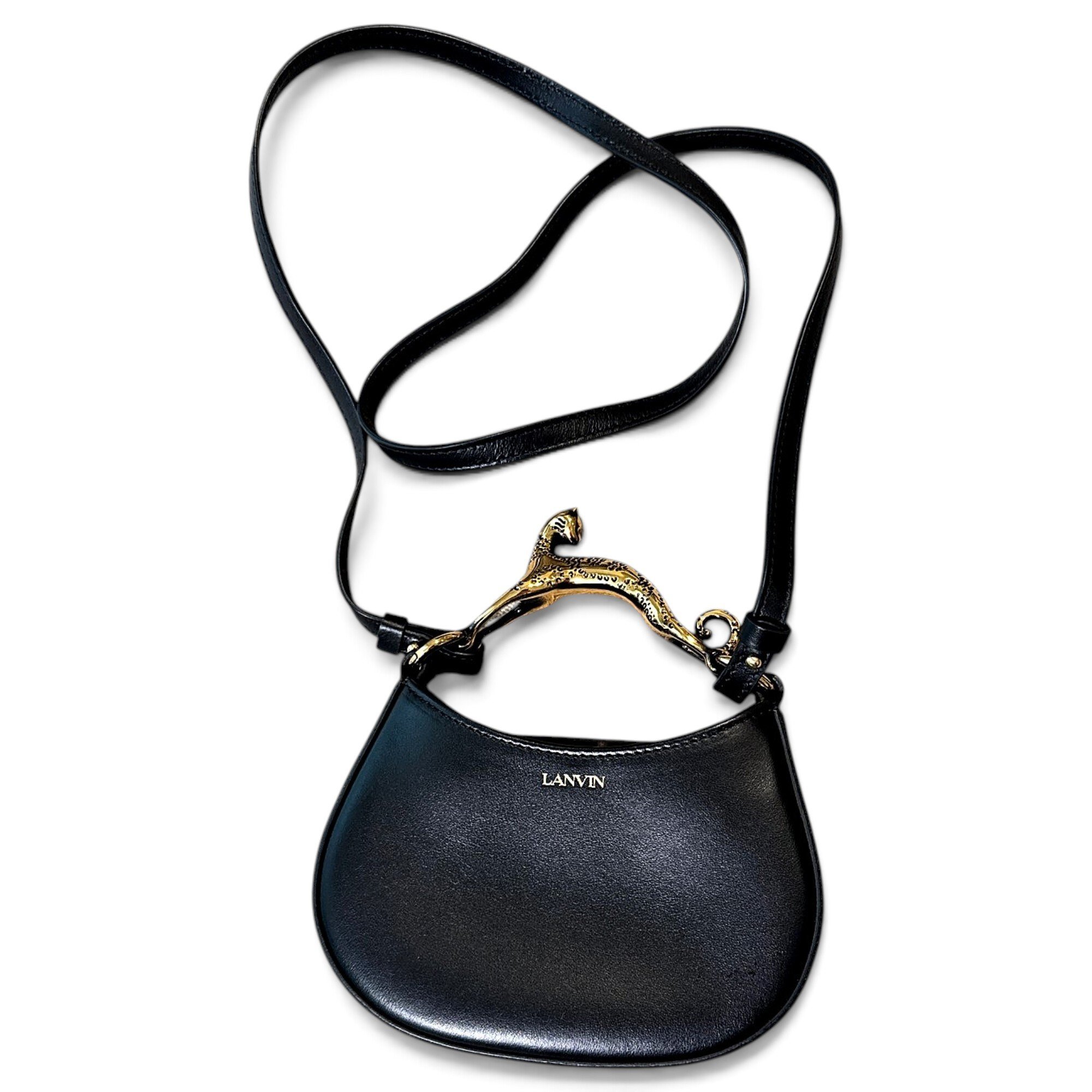 Lanvin Pencil Chat leather mini bag