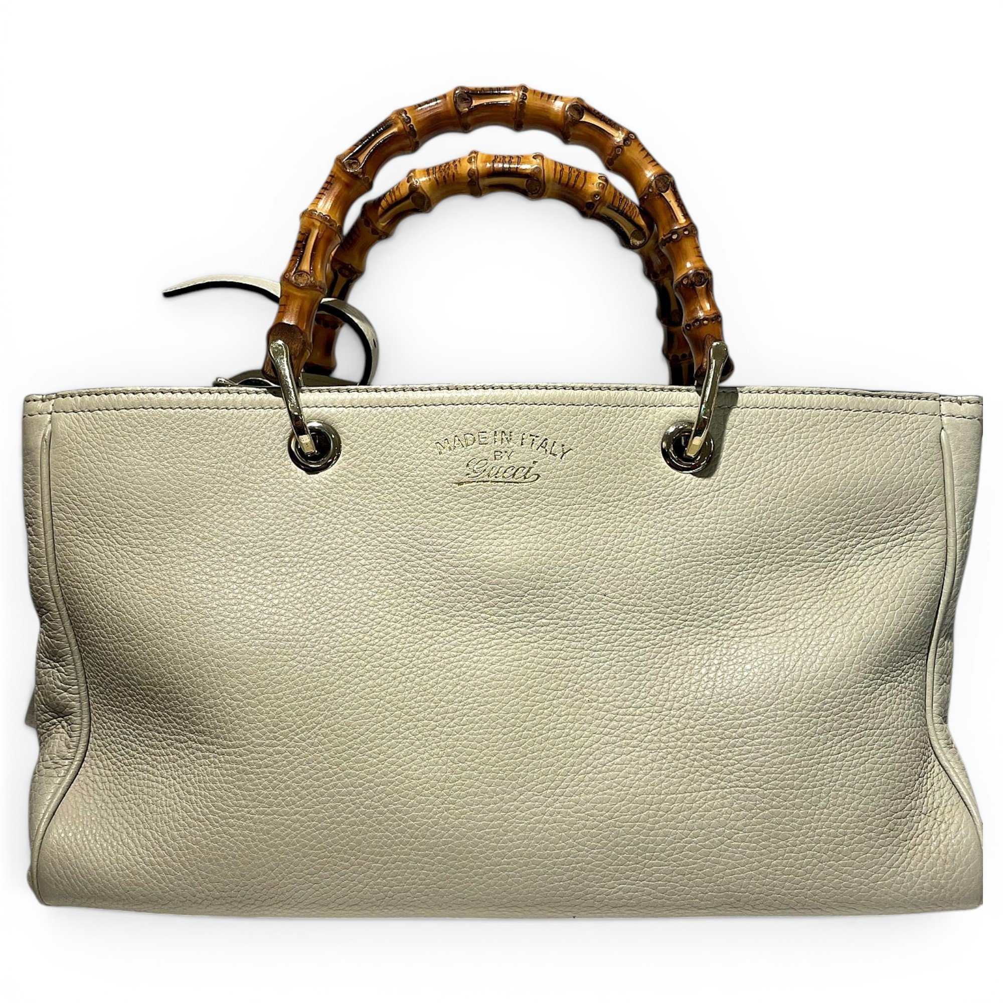 Bamboo Shopper leather tote