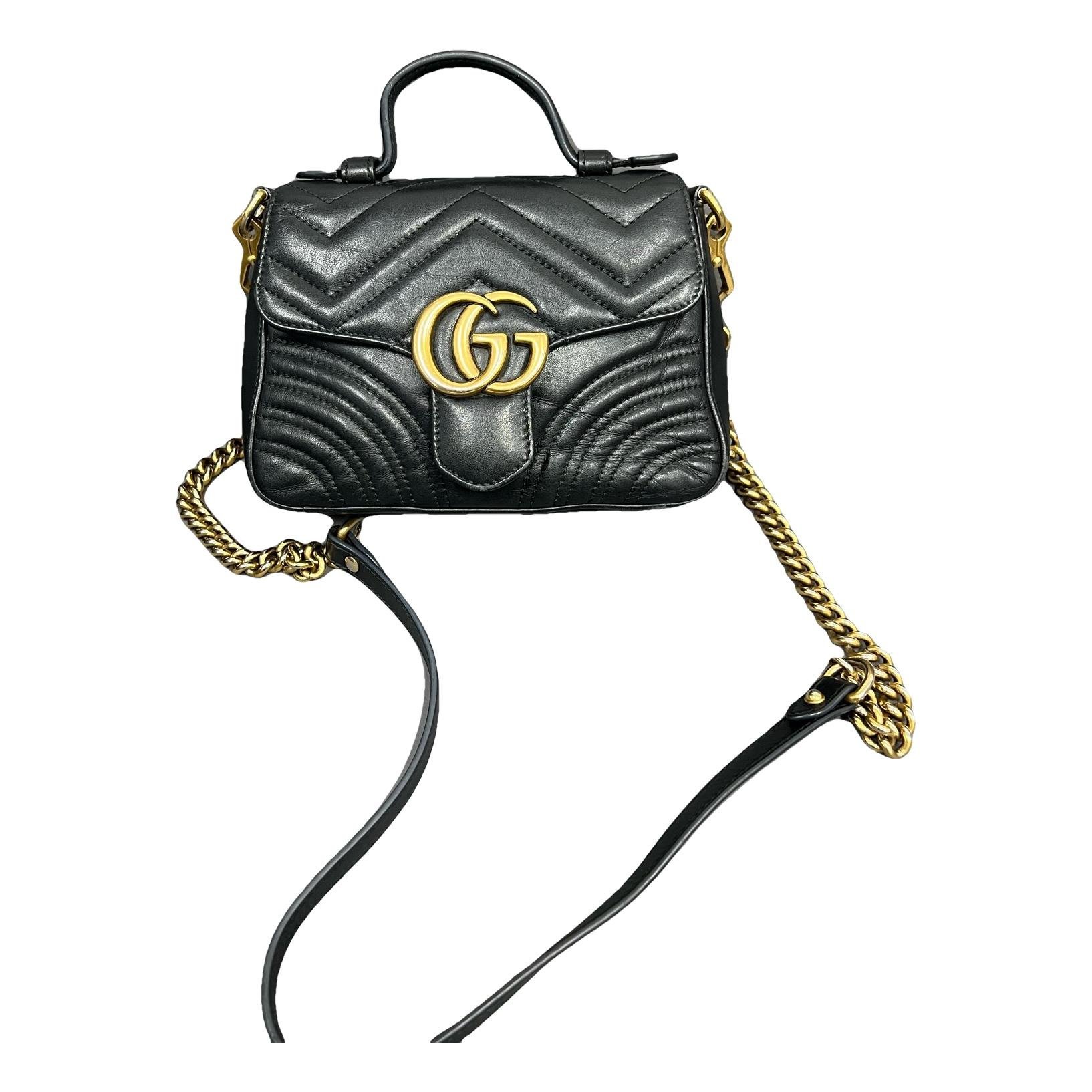 GG Marmont Flap leather handbag