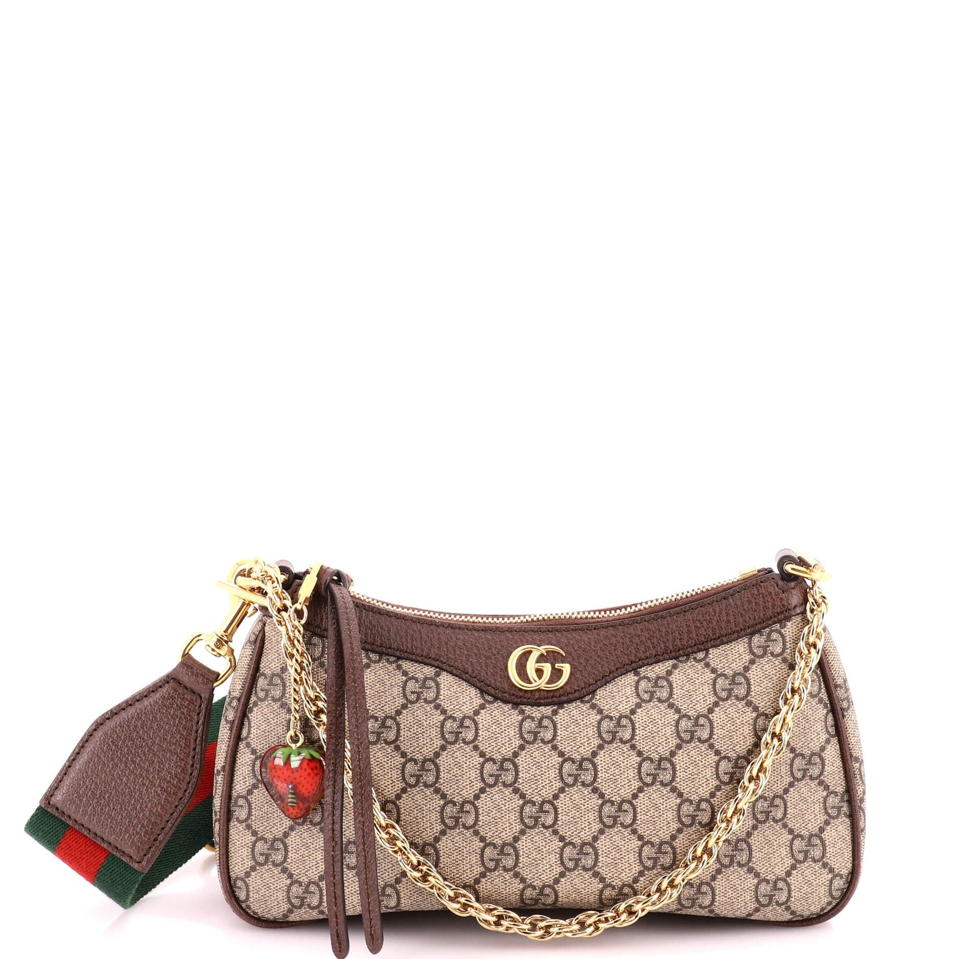 Ophidia Charm Shoulder Bag GG Coated Canvas Small