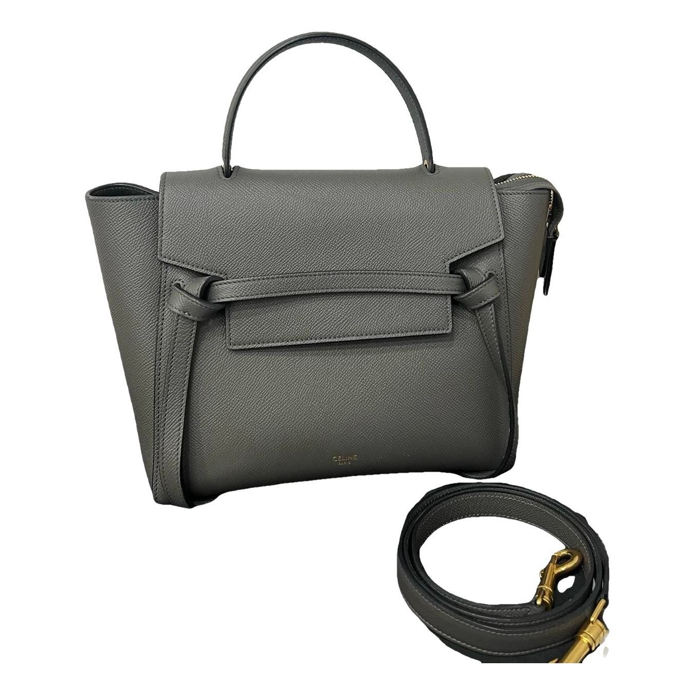 Belt leather handbag