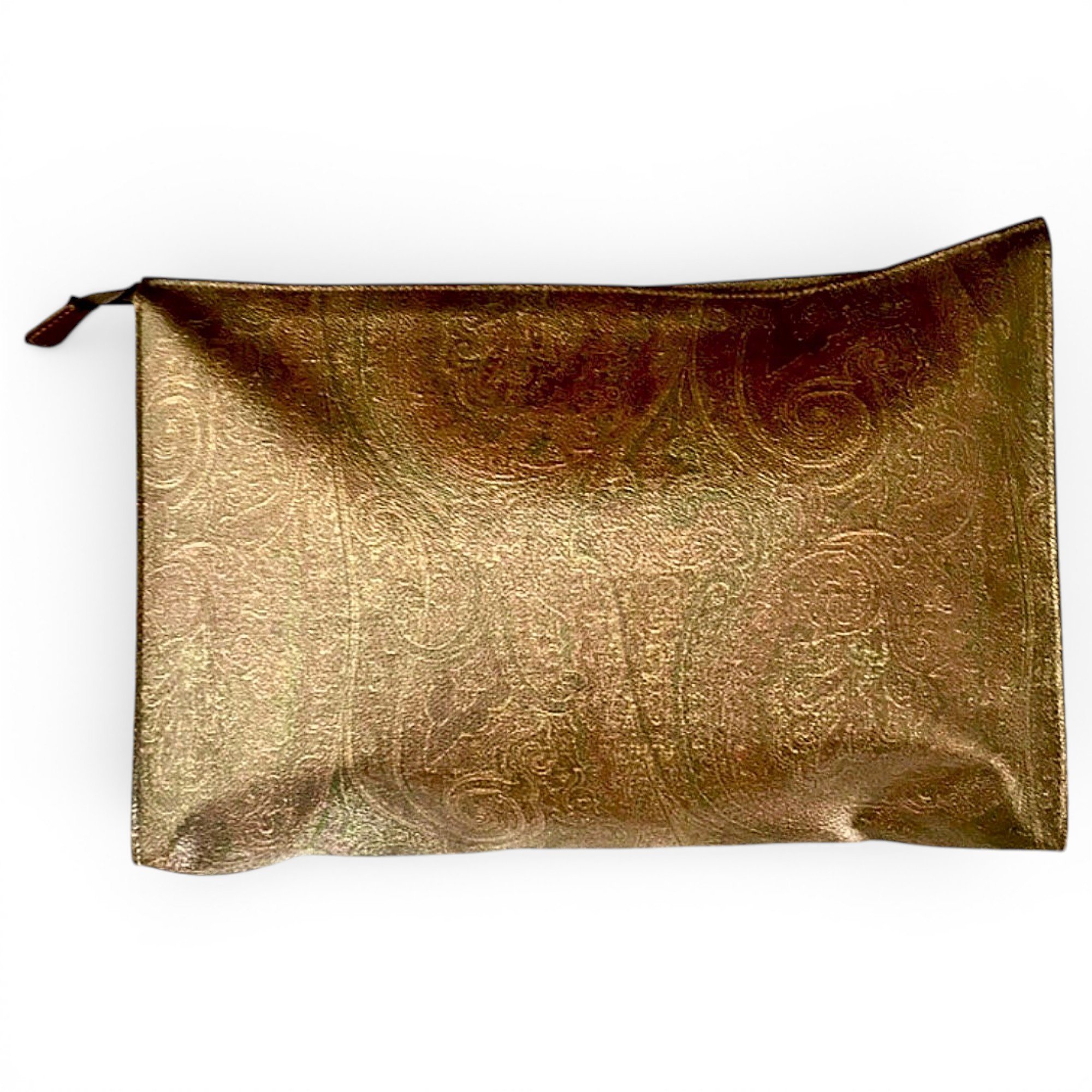 Leather clutch bag
